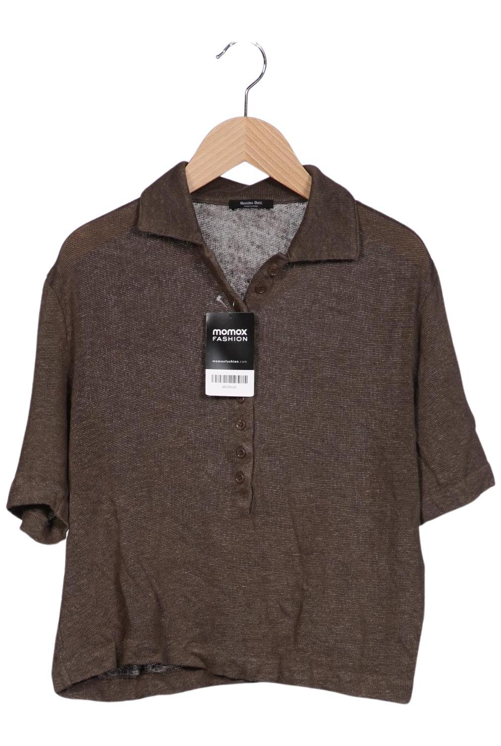 

Massimo Dutti Damen Poloshirt, braun, Gr. 36