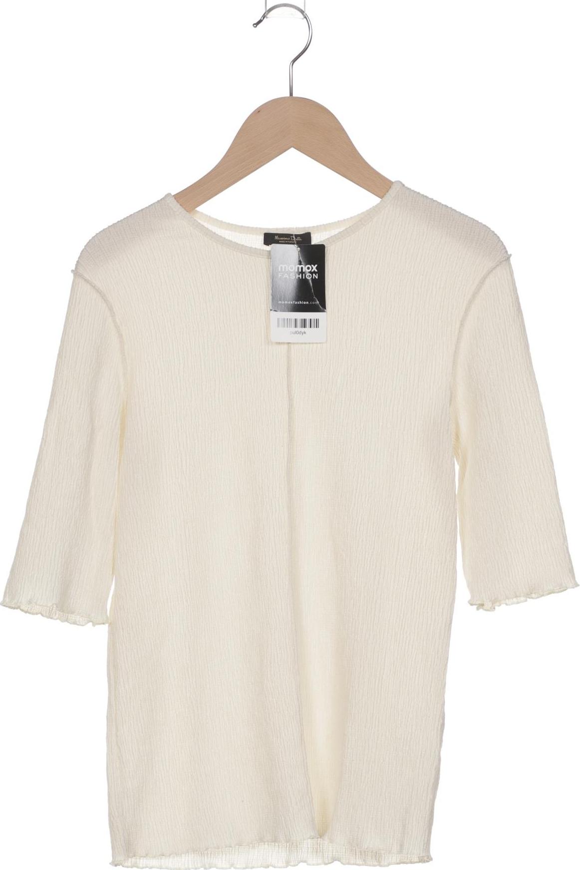 

Massimo Dutti Damen T-Shirt, cremeweiß, Gr. 36