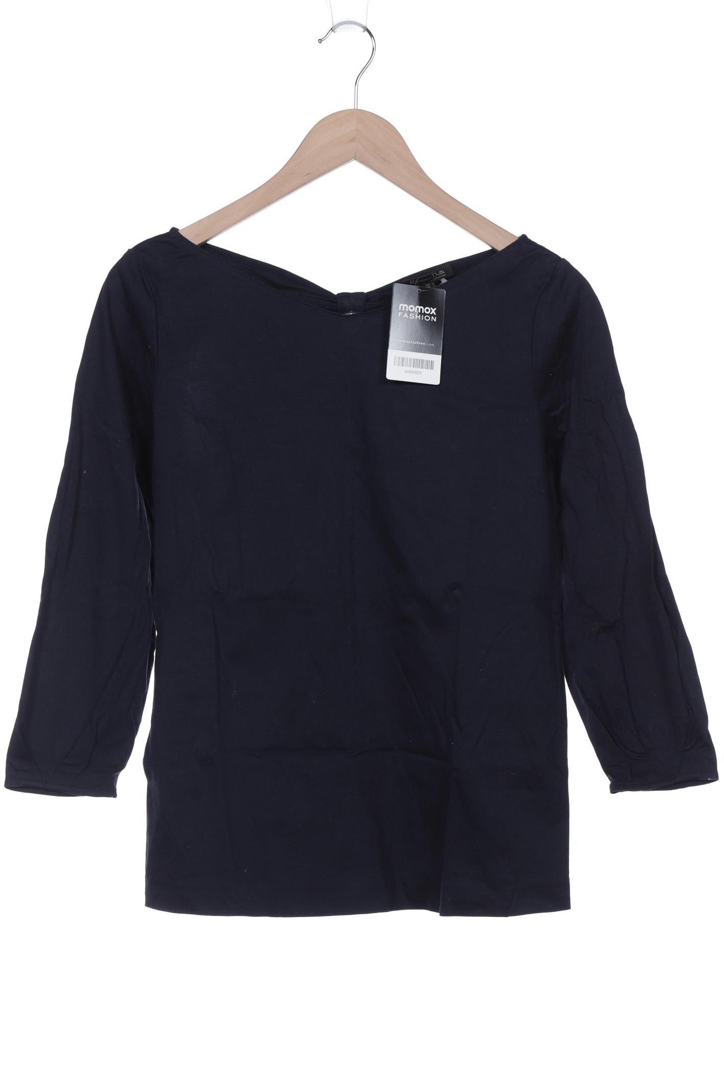 

Massimo Dutti Damen Langarmshirt, marineblau, Gr. 36