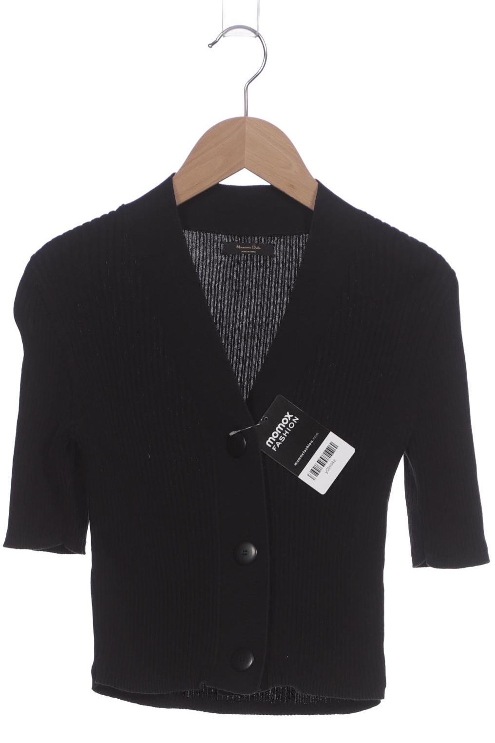 

Massimo Dutti Damen Strickjacke, schwarz, Gr. 36