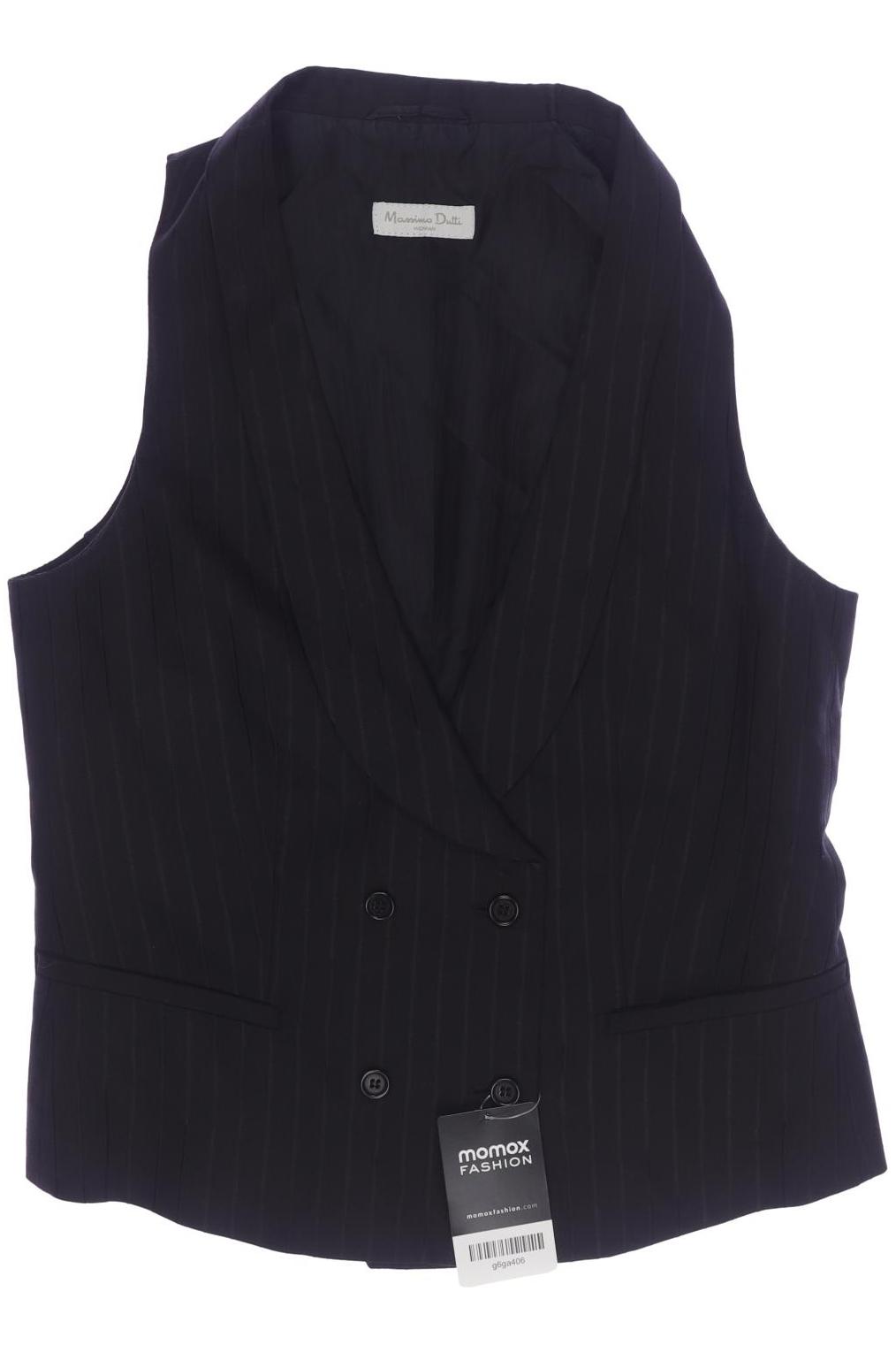 

Massimo Dutti Damen Weste, schwarz, Gr. 38