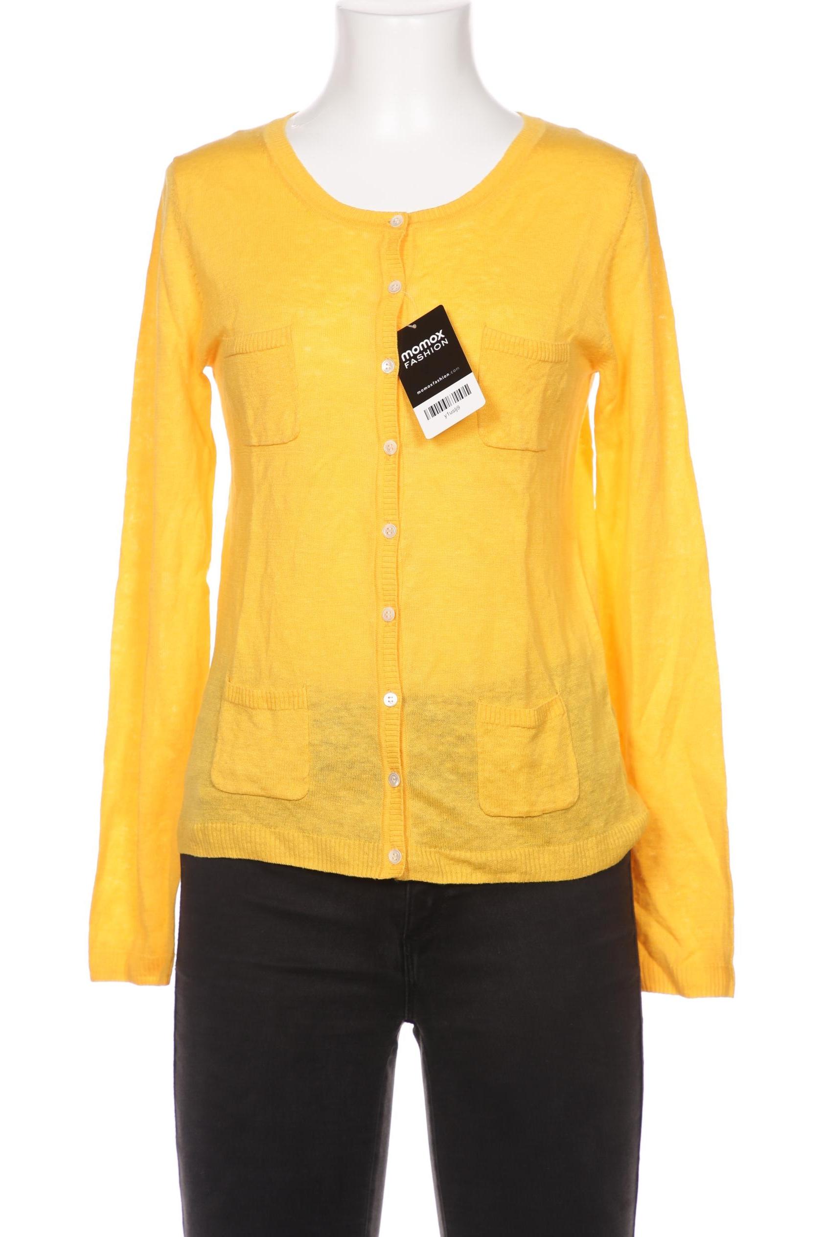 

Massimo Dutti Damen Strickjacke, gelb, Gr. 34