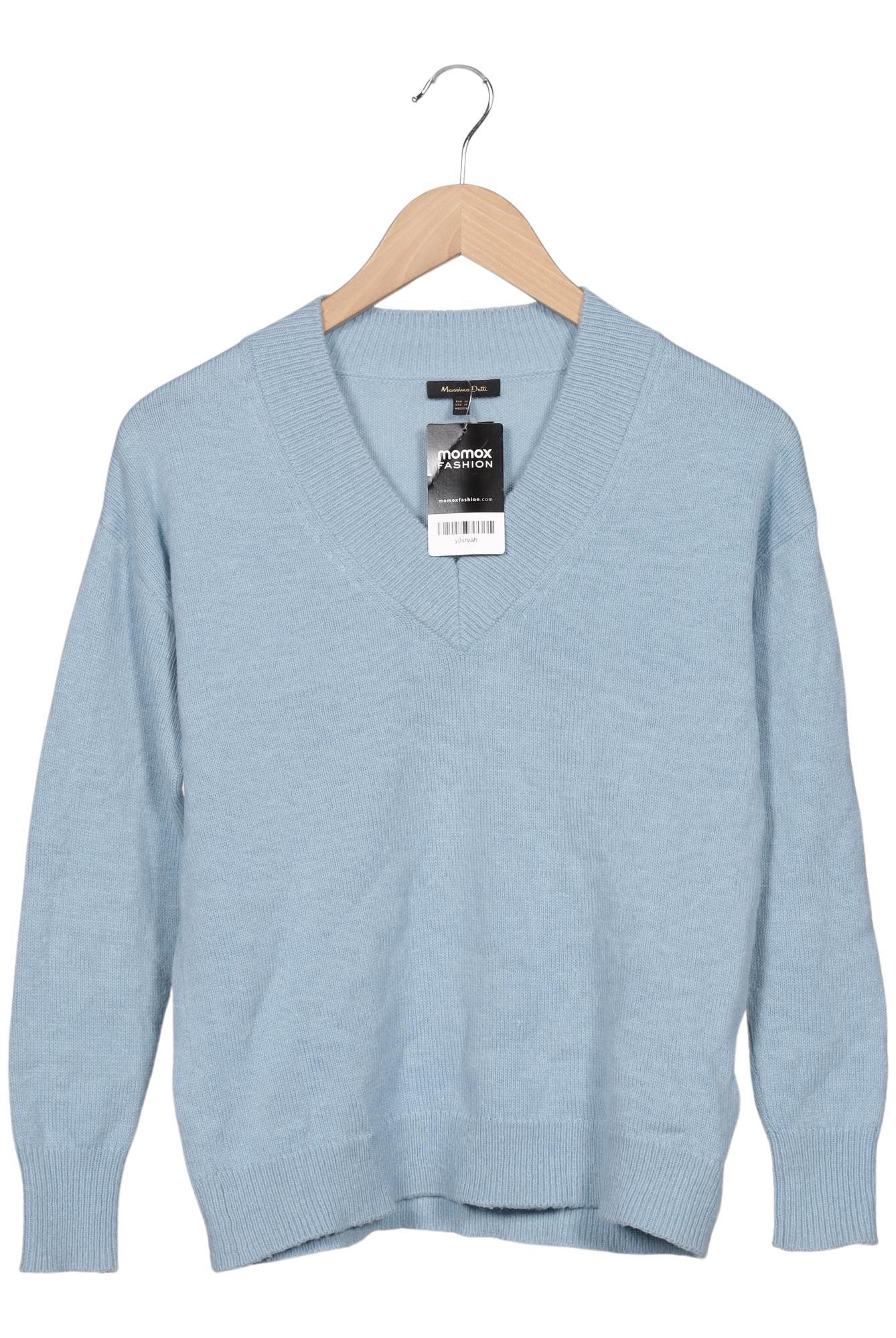 

Massimo Dutti Damen Pullover, blau, Gr. 34