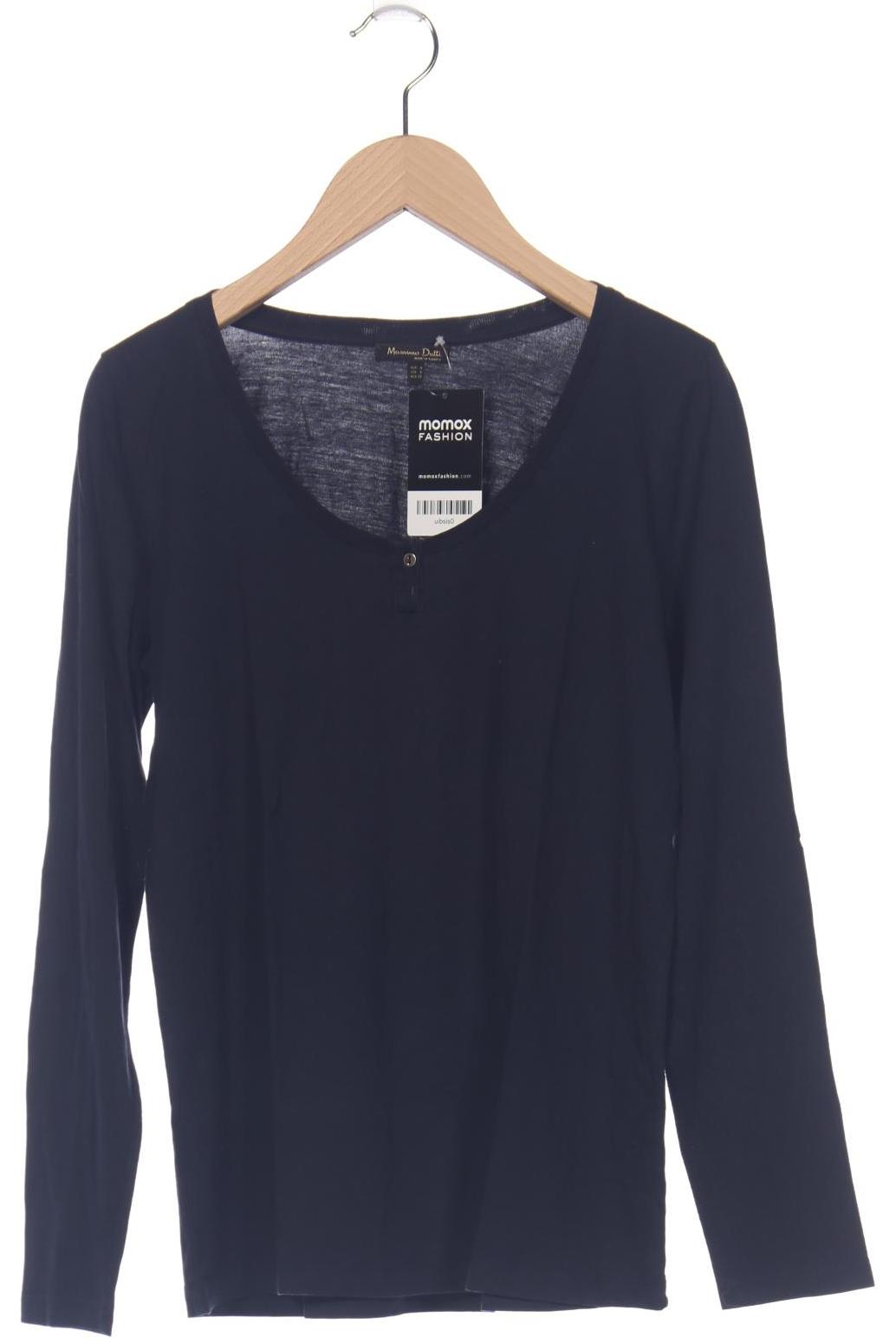

Massimo Dutti Damen Langarmshirt, marineblau, Gr. 36