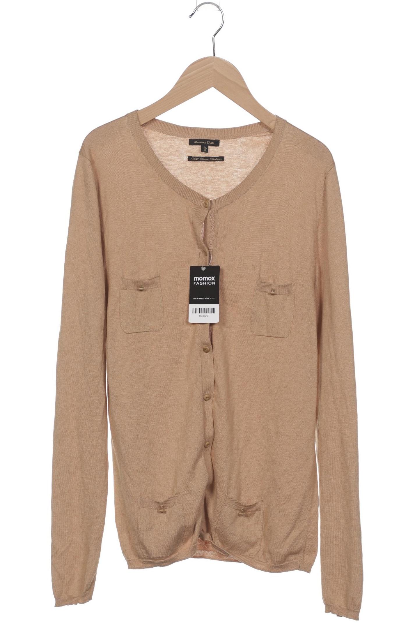 

Massimo Dutti Damen Strickjacke, beige, Gr. 42