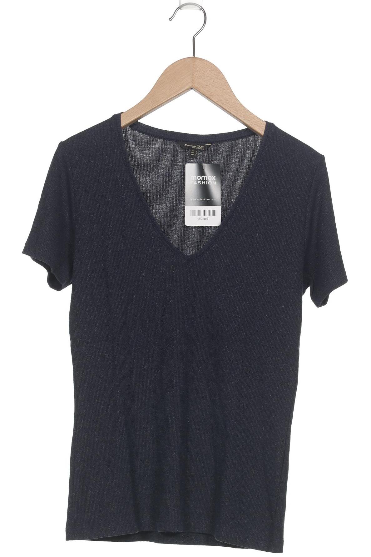 

Massimo Dutti Damen T-Shirt, marineblau, Gr. 36