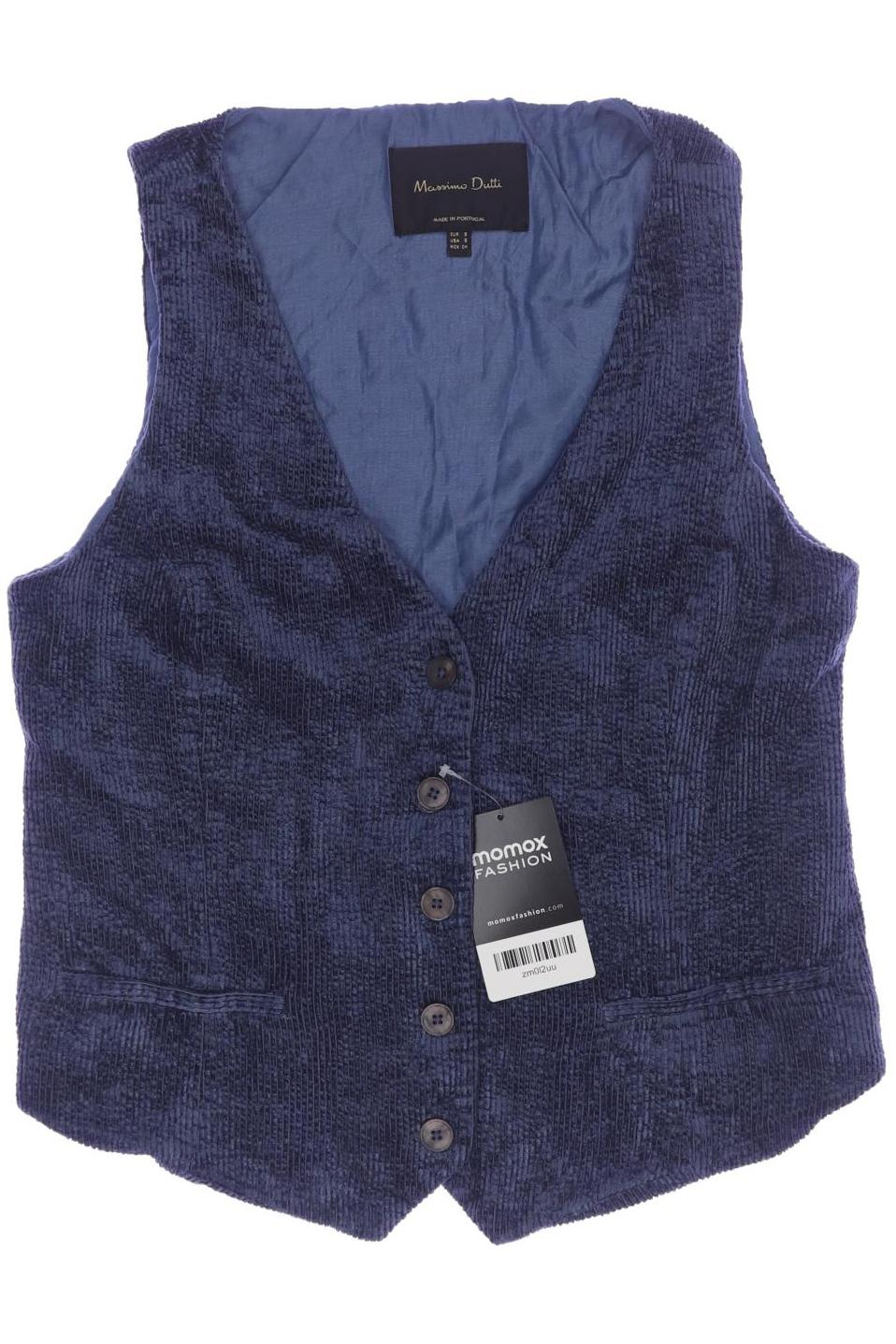 

Massimo Dutti Damen Weste, blau, Gr. 36