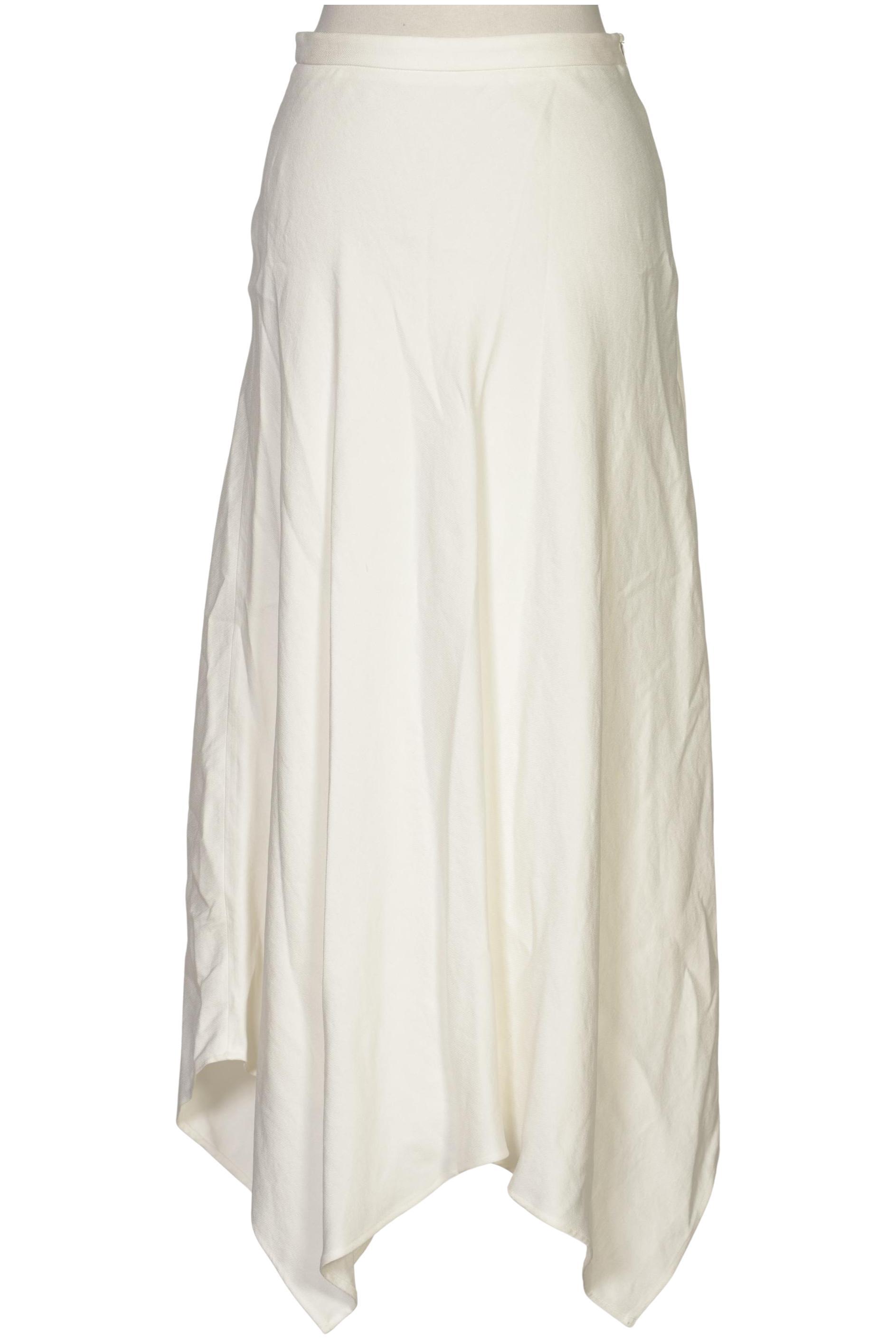 

Massimo Dutti Damen Rock, cremeweiß, Gr. 36