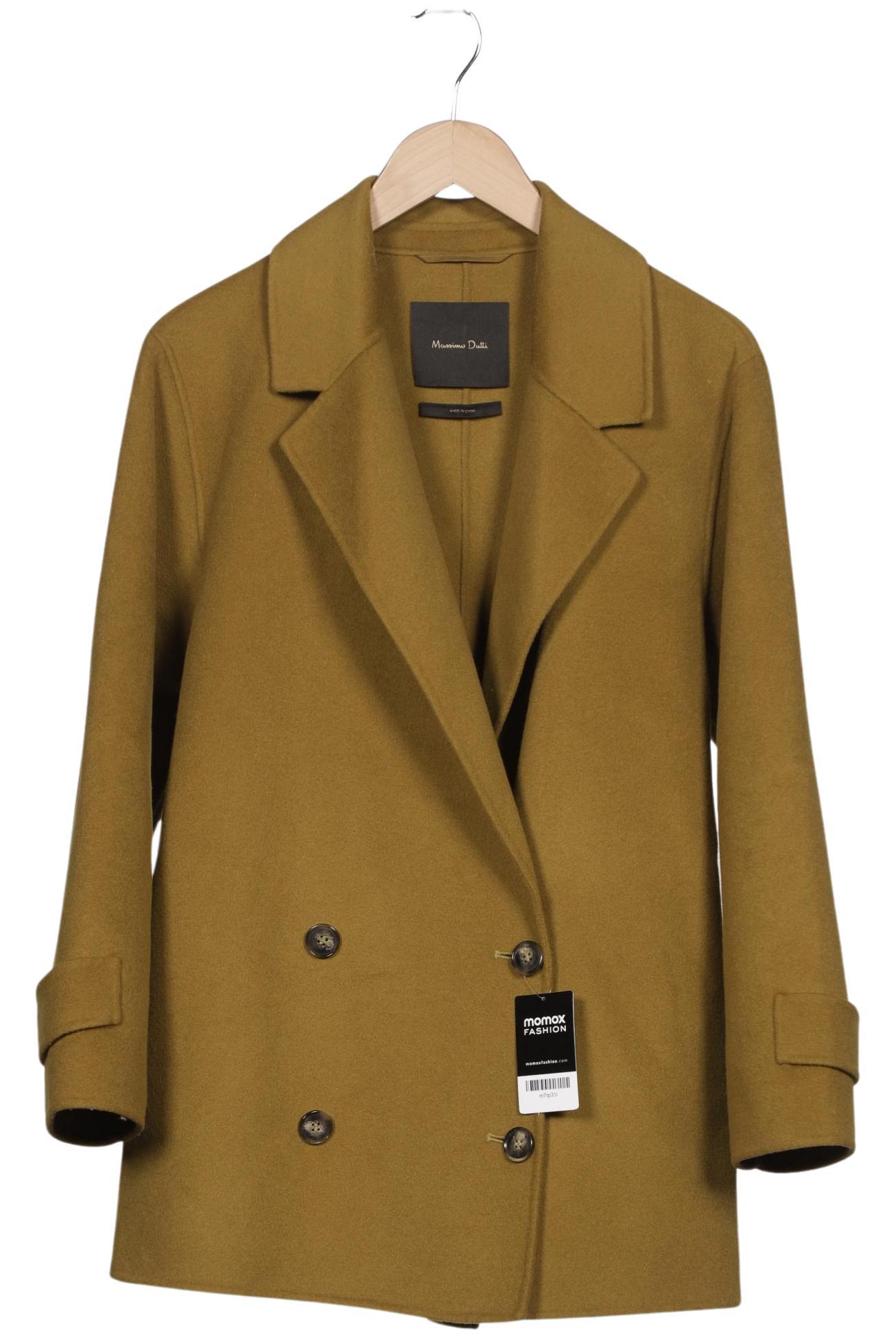 

Massimo Dutti Damen Mantel, grün, Gr. 36