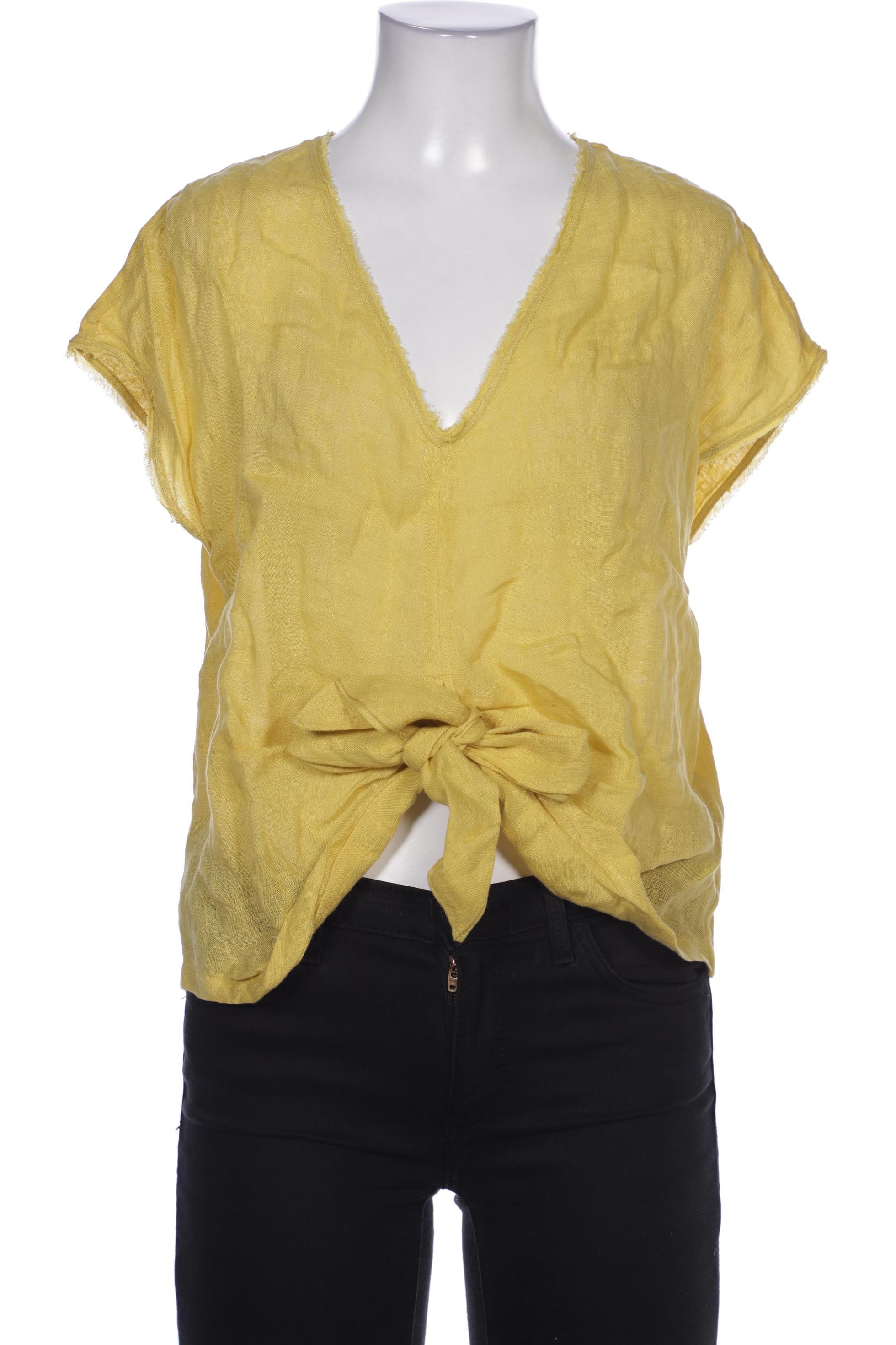 

Massimo Dutti Damen Bluse, gelb, Gr. 36