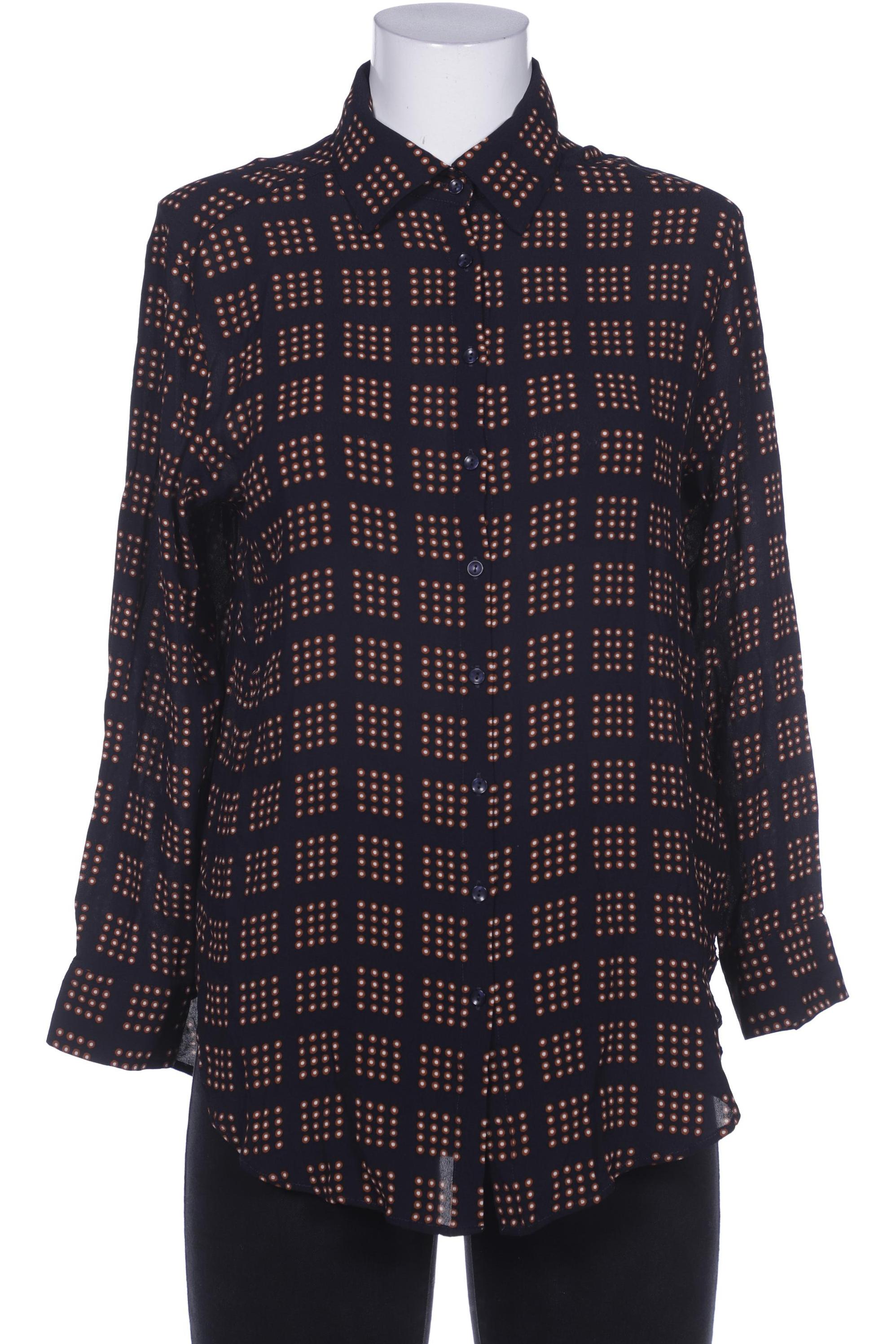 

Massimo Dutti Damen Bluse, marineblau, Gr. 40