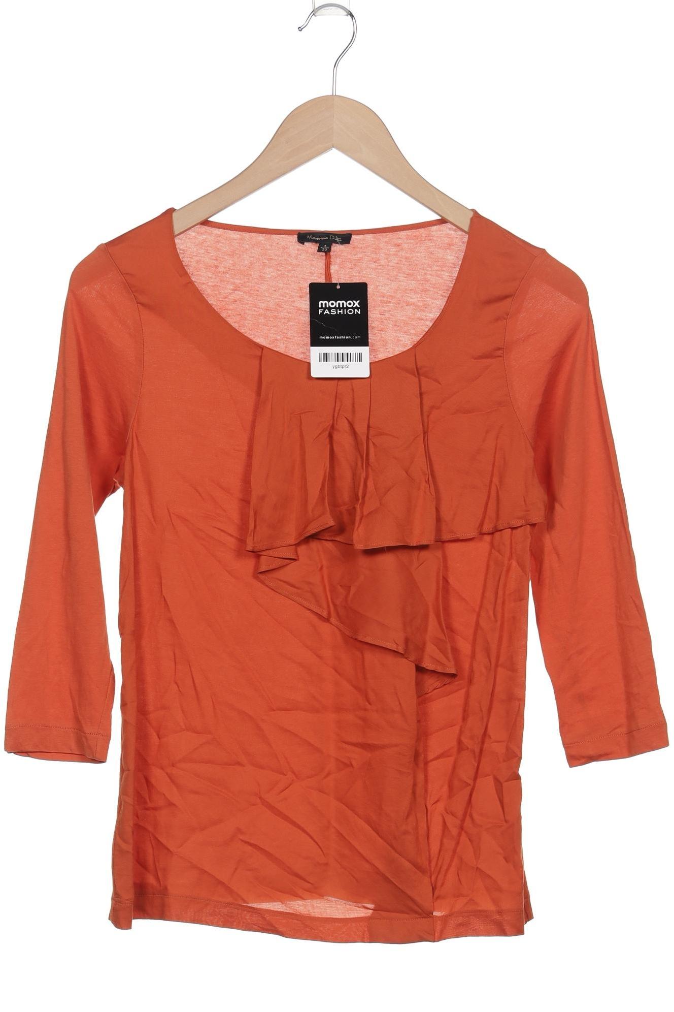 Thumbnail - Massimo Dutti Damen Langarmshirt, orange, Gr. 30