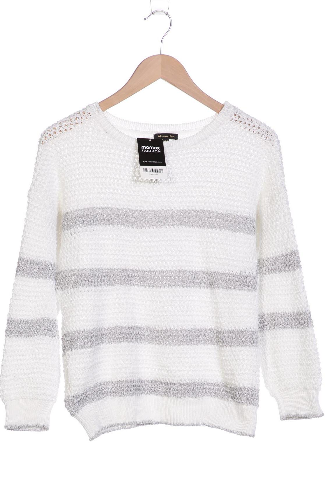 

Massimo Dutti Damen Pullover, weiß, Gr. 34