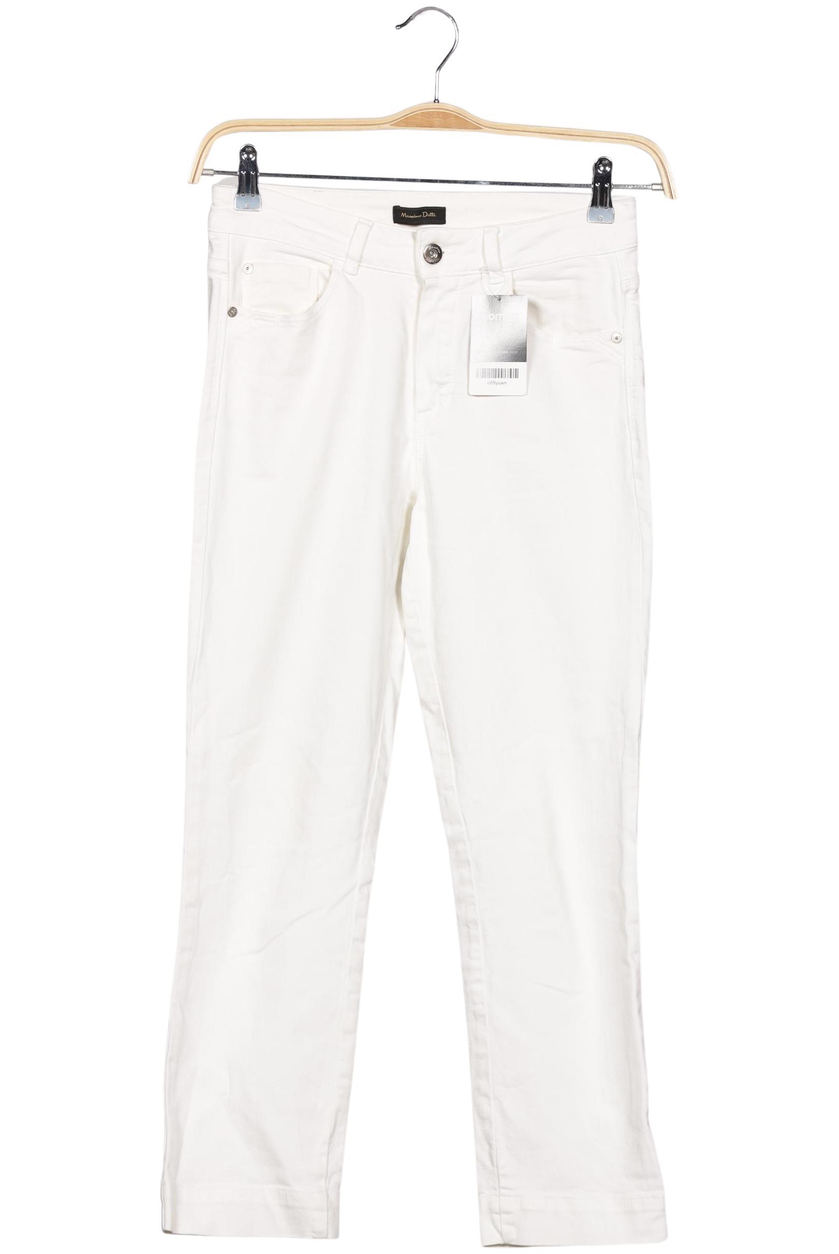 

Massimo Dutti Damen Jeans, weiß, Gr. 36