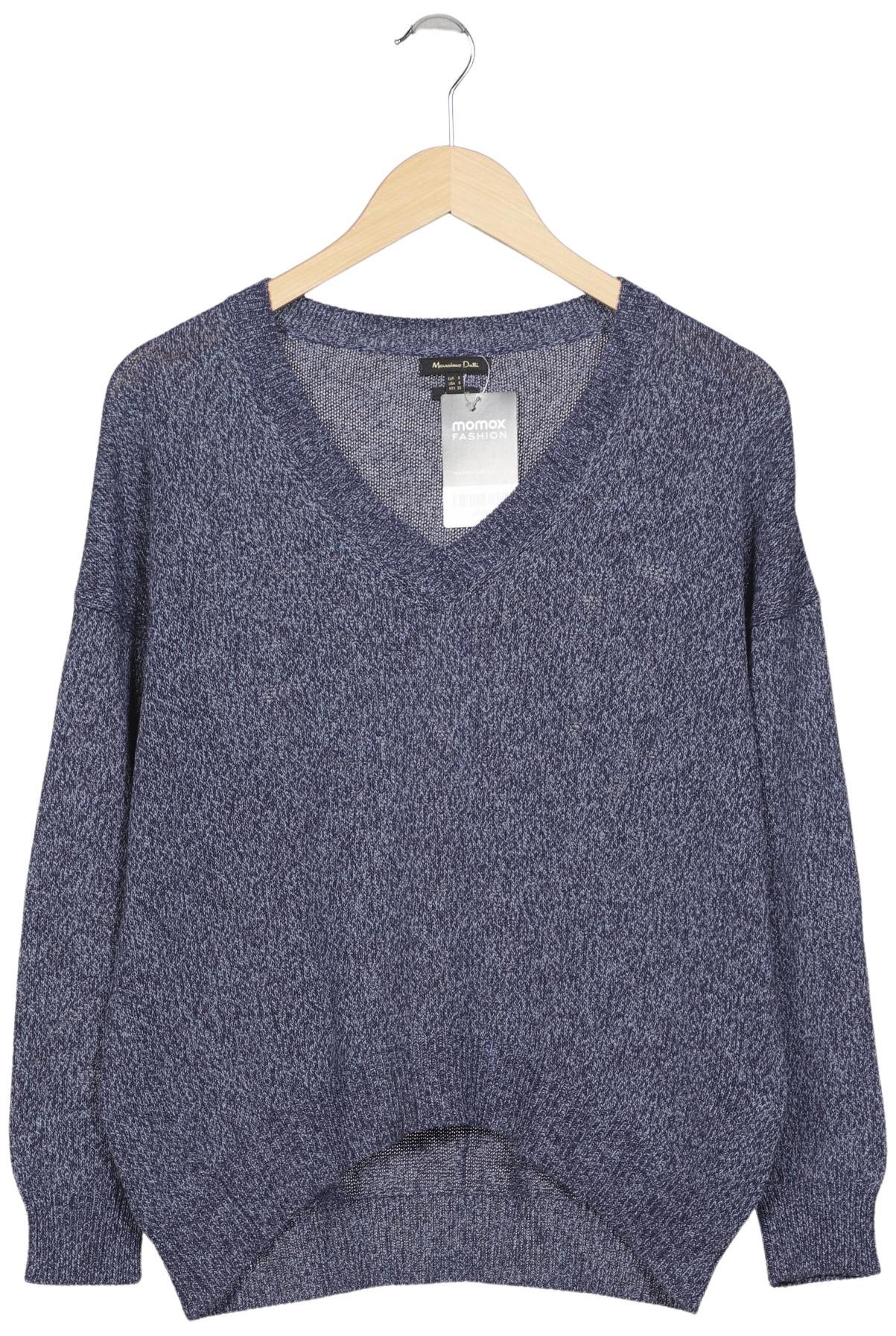 

Massimo Dutti Damen Pullover, marineblau, Gr. 36