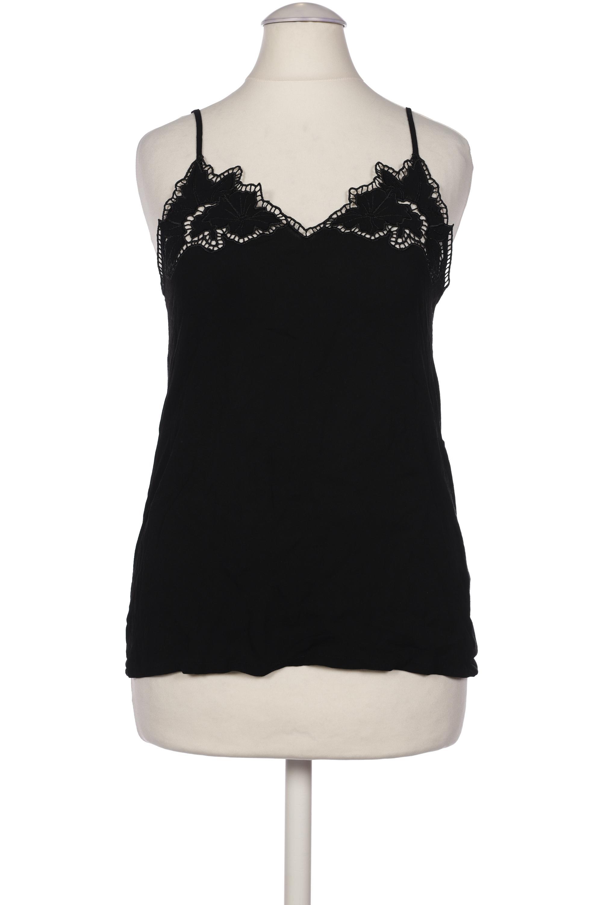 

Massimo Dutti Damen Top, schwarz, Gr. 34