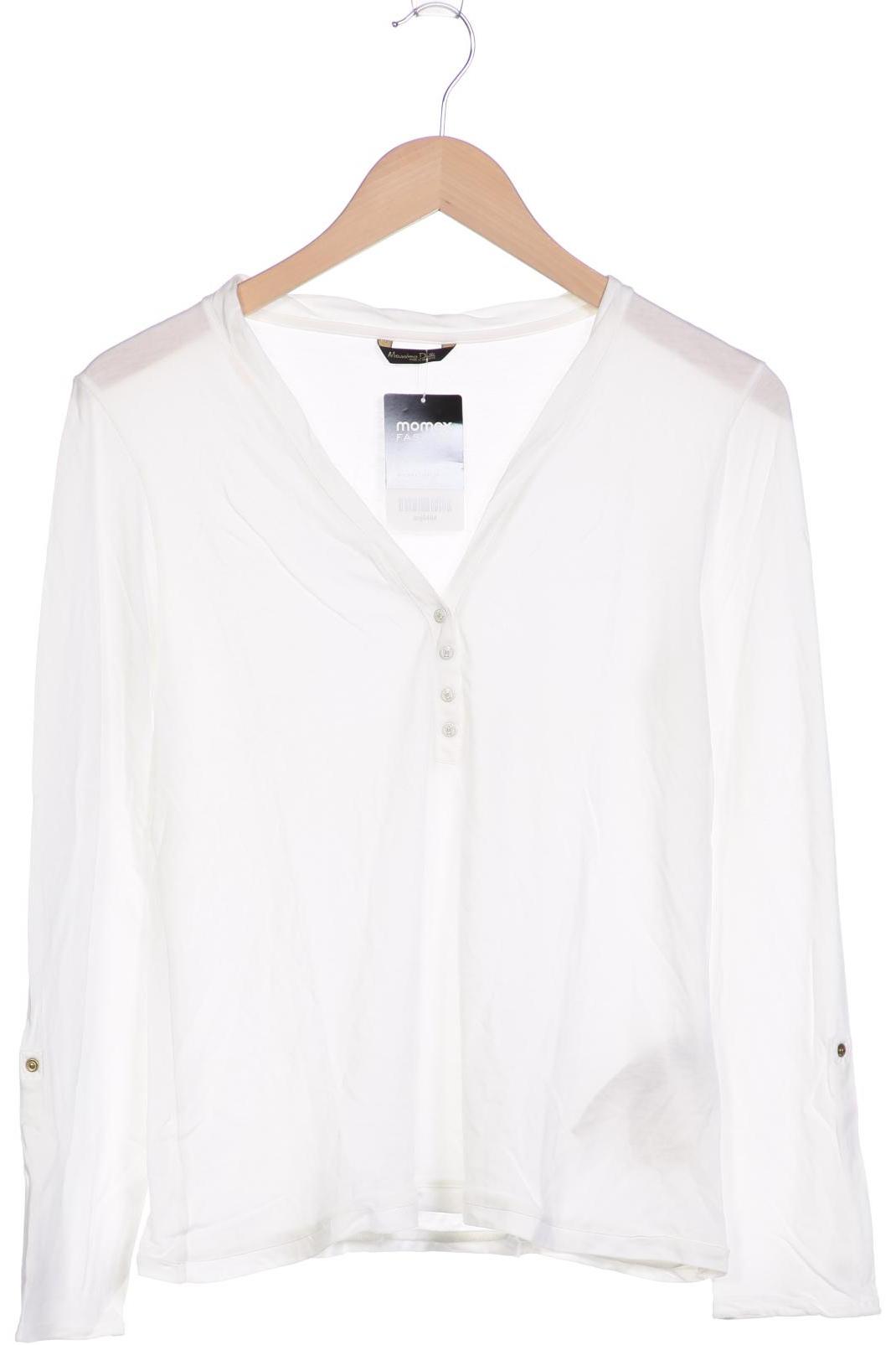 

Massimo Dutti Damen Langarmshirt, weiß, Gr. 38