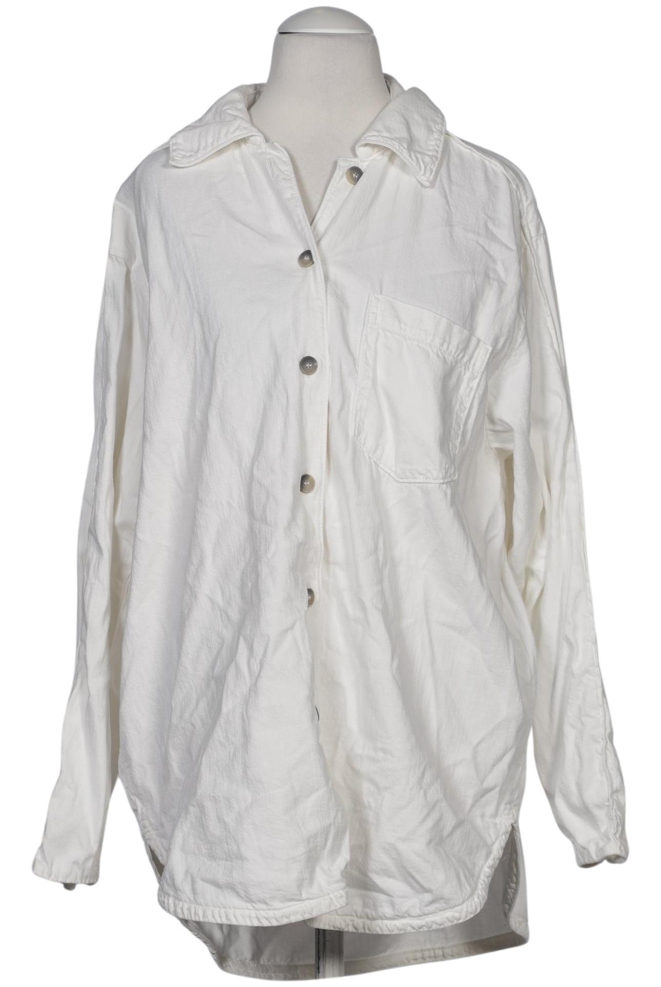 

Massimo Dutti Damen Bluse, weiß, Gr. 34