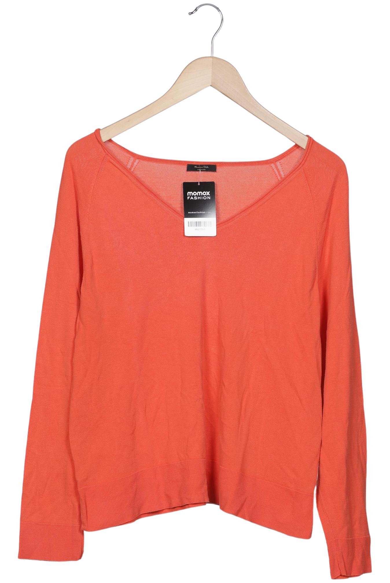 

Massimo Dutti Damen Pullover, orange, Gr. 44