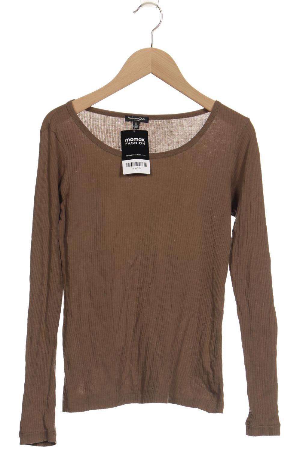 

Massimo Dutti Damen Langarmshirt, beige, Gr. 36