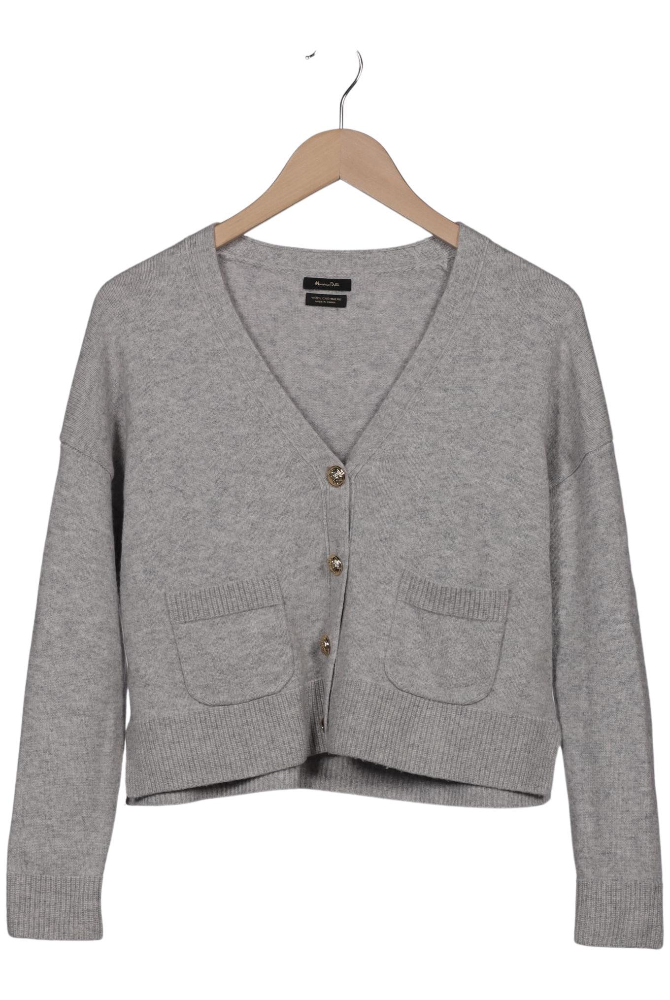 

Massimo Dutti Damen Strickjacke, grau, Gr. 36