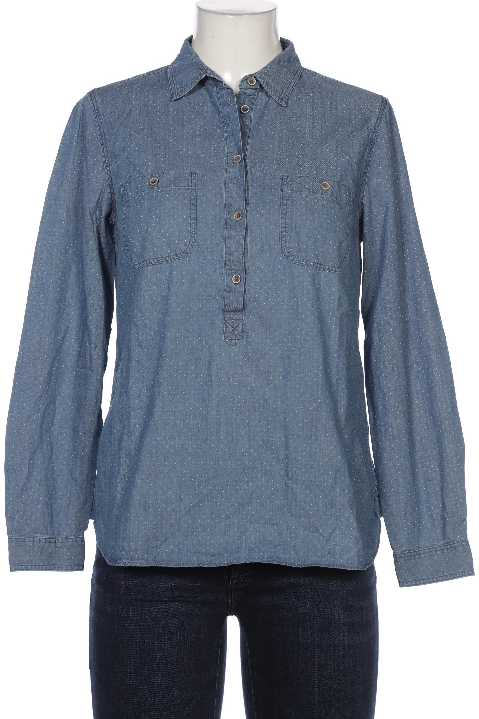 

Massimo Dutti Damen Bluse, blau, Gr. 40