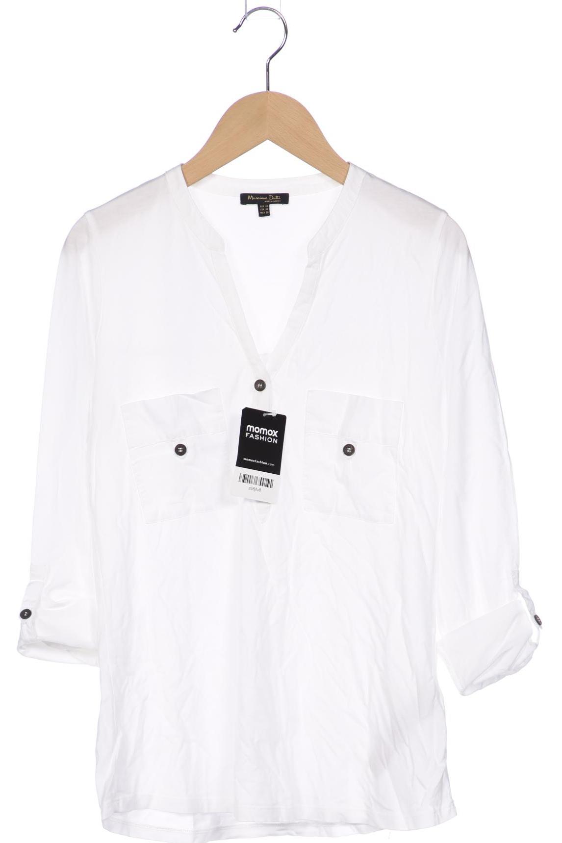 

Massimo Dutti Damen Langarmshirt, weiß