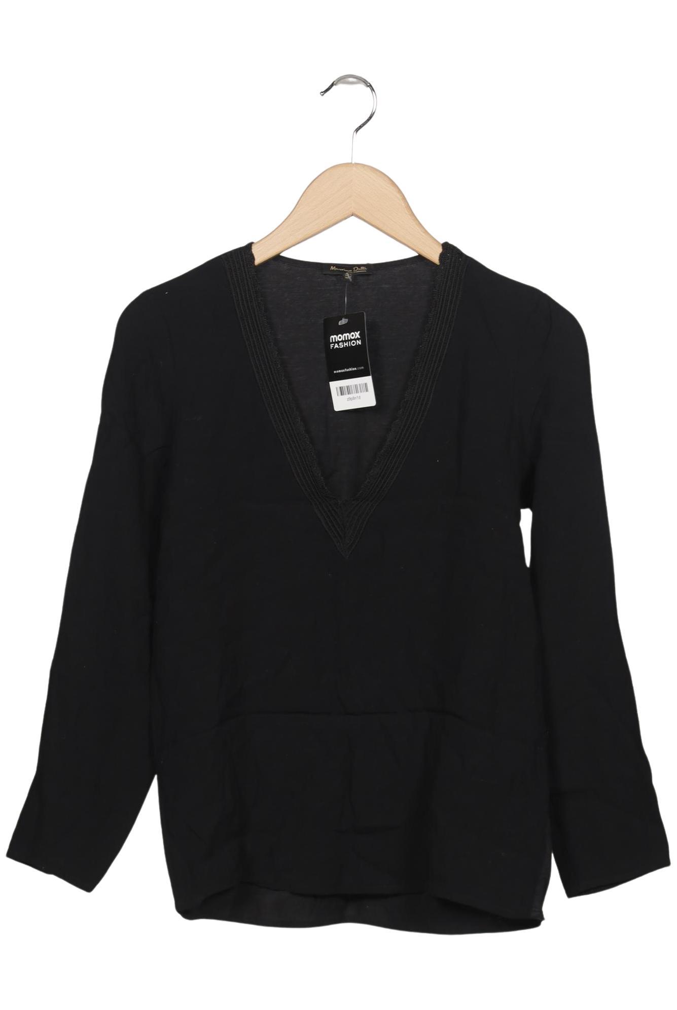

Massimo Dutti Damen Langarmshirt, schwarz, Gr. 36