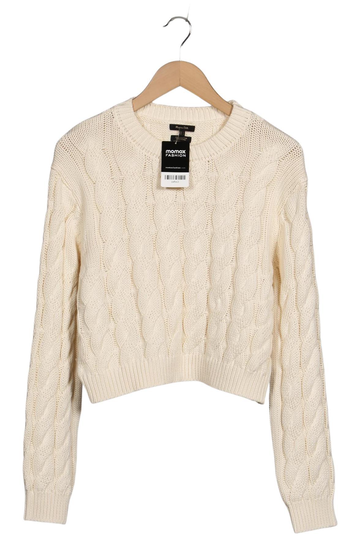 

Massimo Dutti Damen Pullover, cremeweiß, Gr. 42