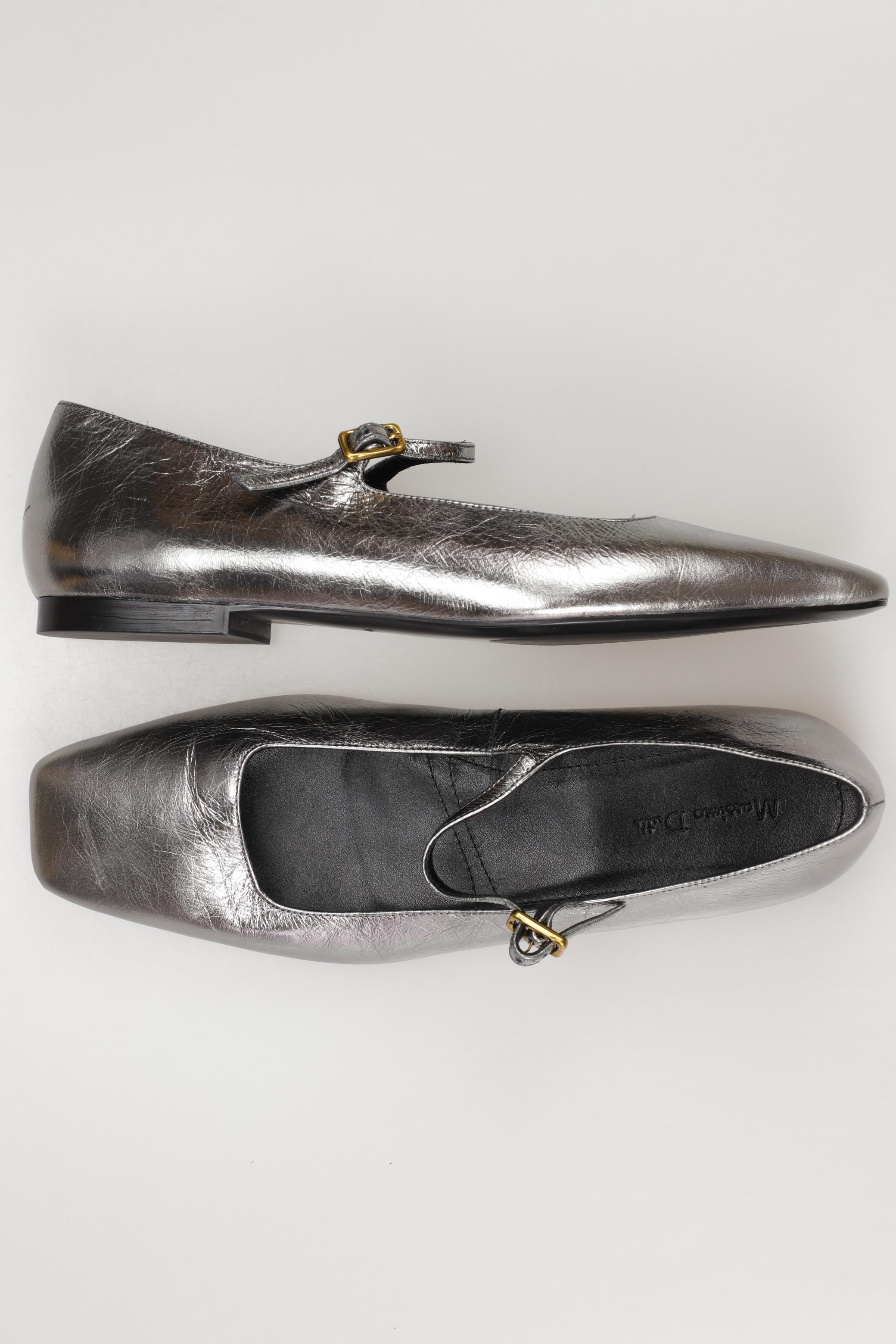 

Massimo Dutti Damen Halbschuh, silber, Gr. 42