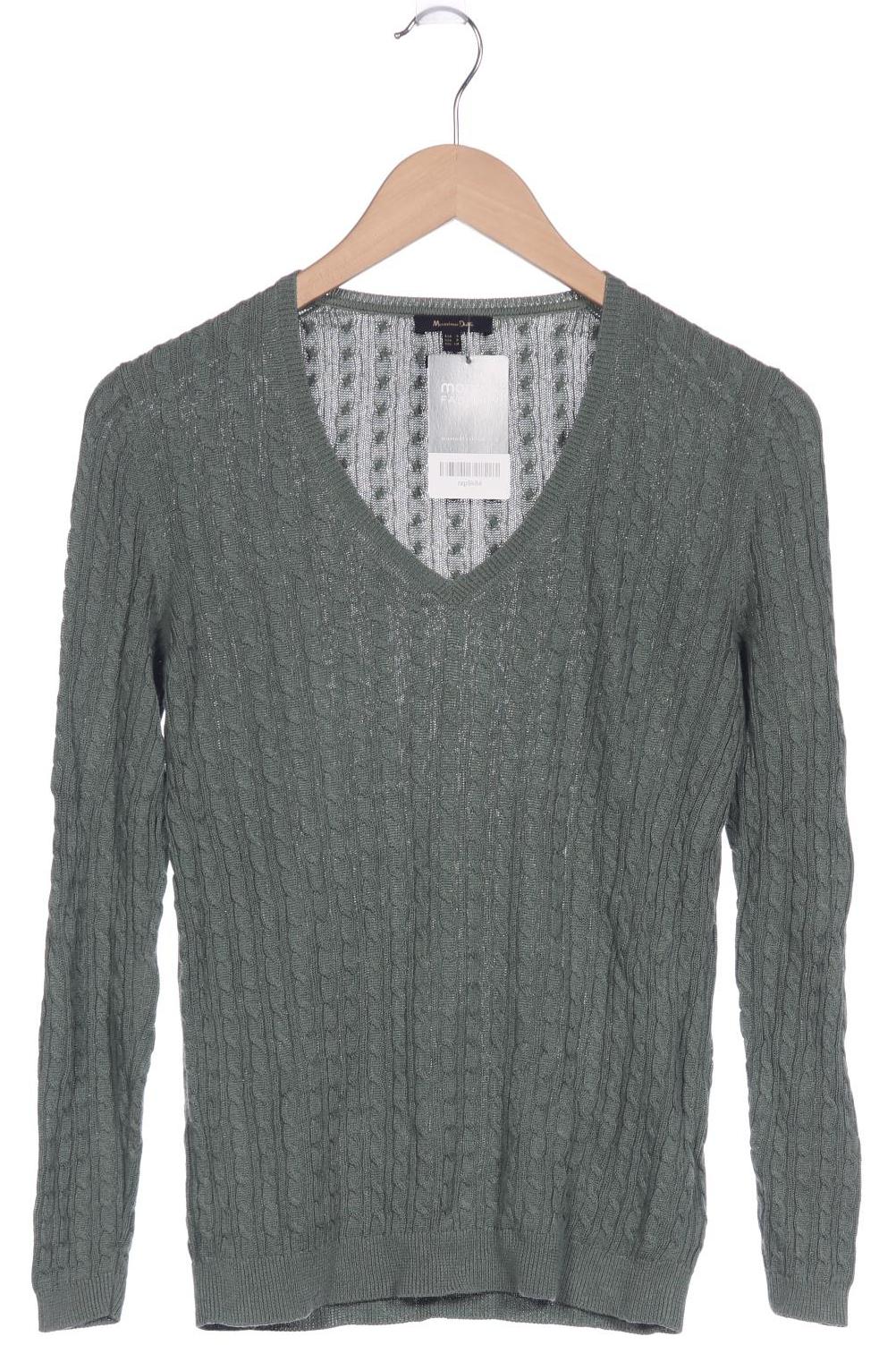 

Massimo Dutti Damen Pullover, grün, Gr. 36