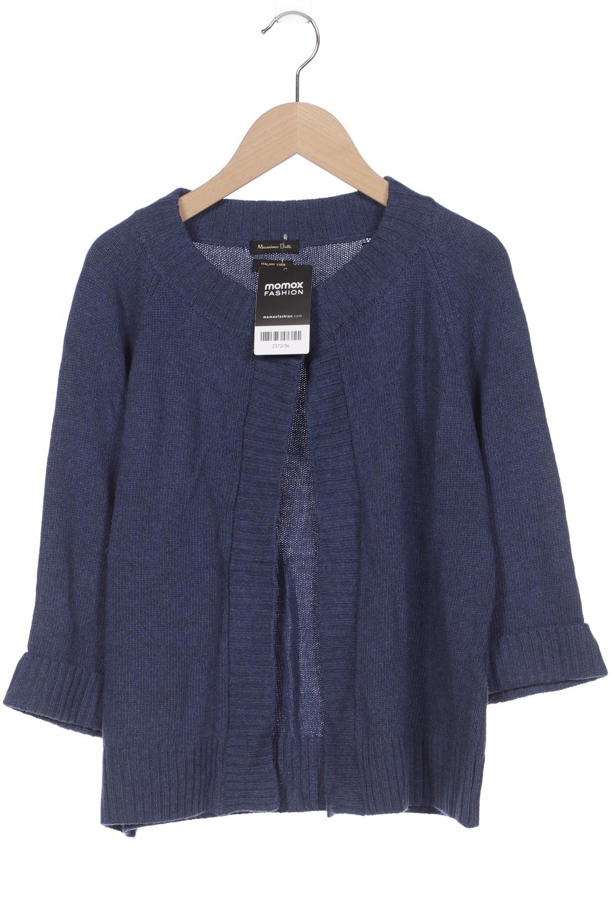 

Massimo Dutti Damen Strickjacke, blau, Gr. 36