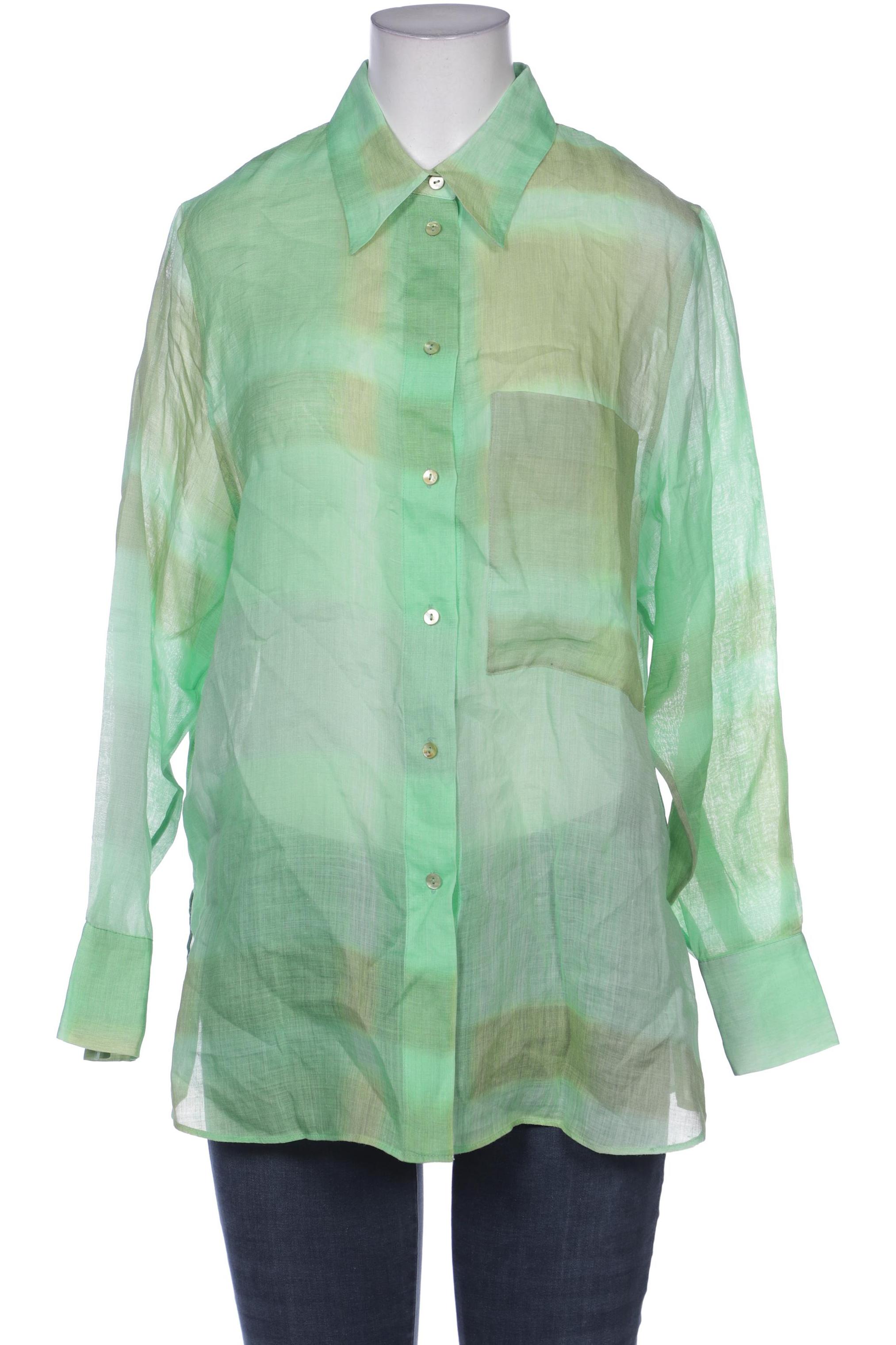 

Massimo Dutti Damen Bluse, hellgrün, Gr. 38