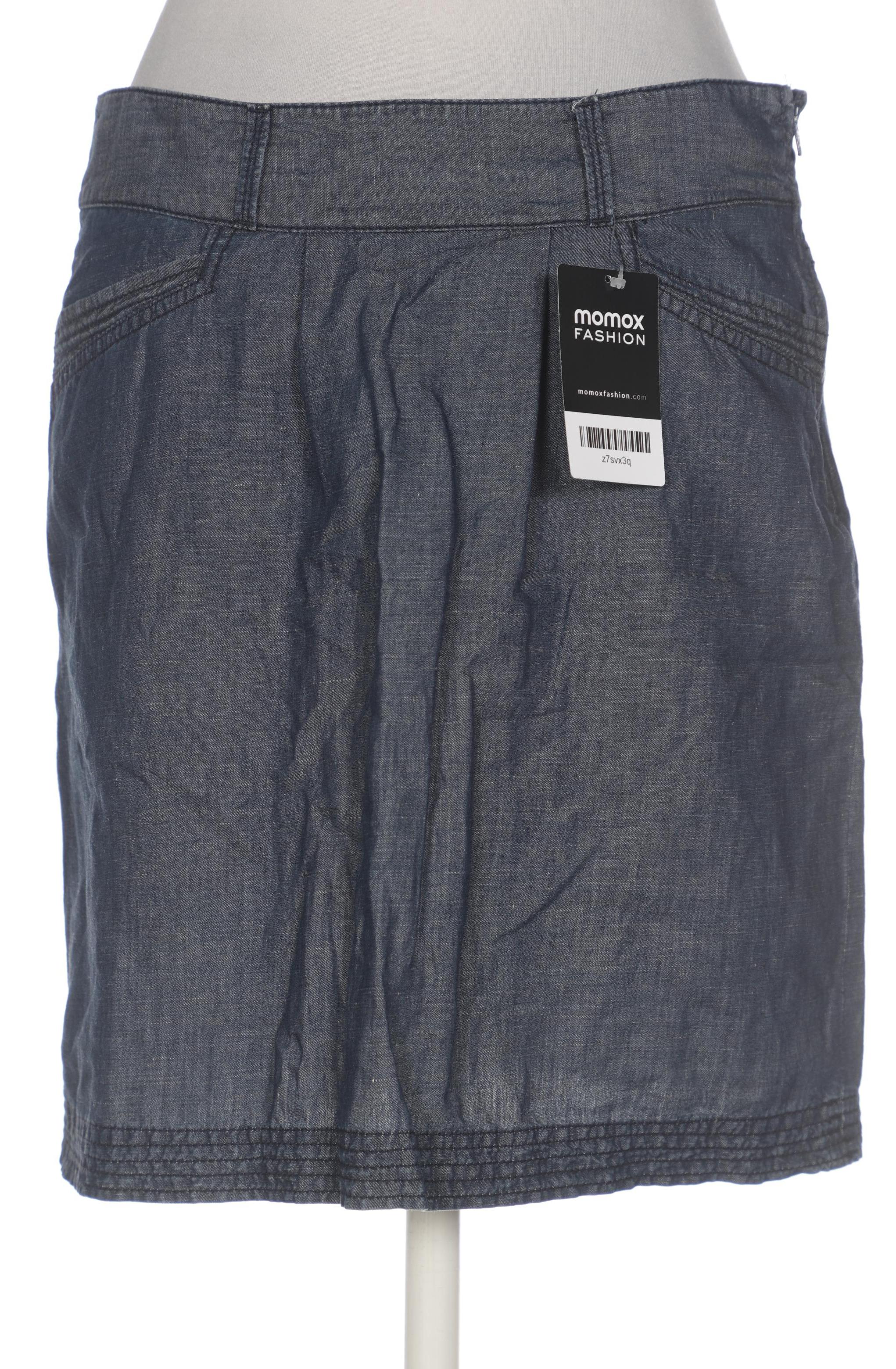 

Massimo Dutti Damen Rock, marineblau, Gr. 36