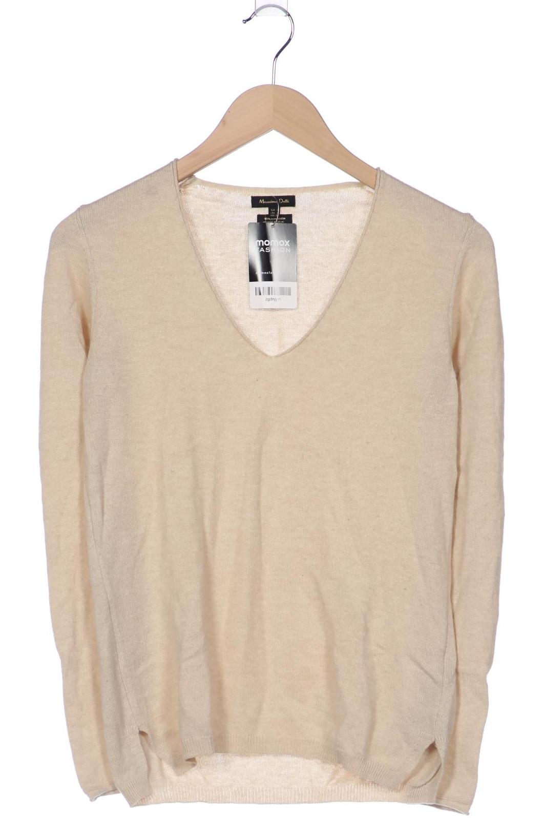 

Massimo Dutti Damen Pullover, cremeweiß, Gr. 36