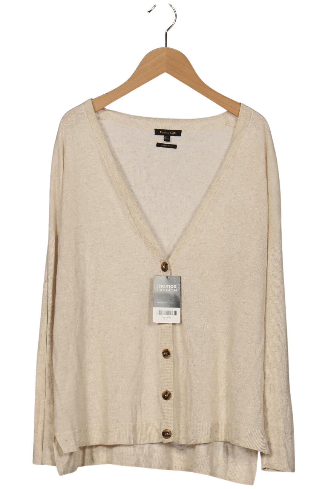 

Massimo Dutti Damen Strickjacke, beige, Gr. 34