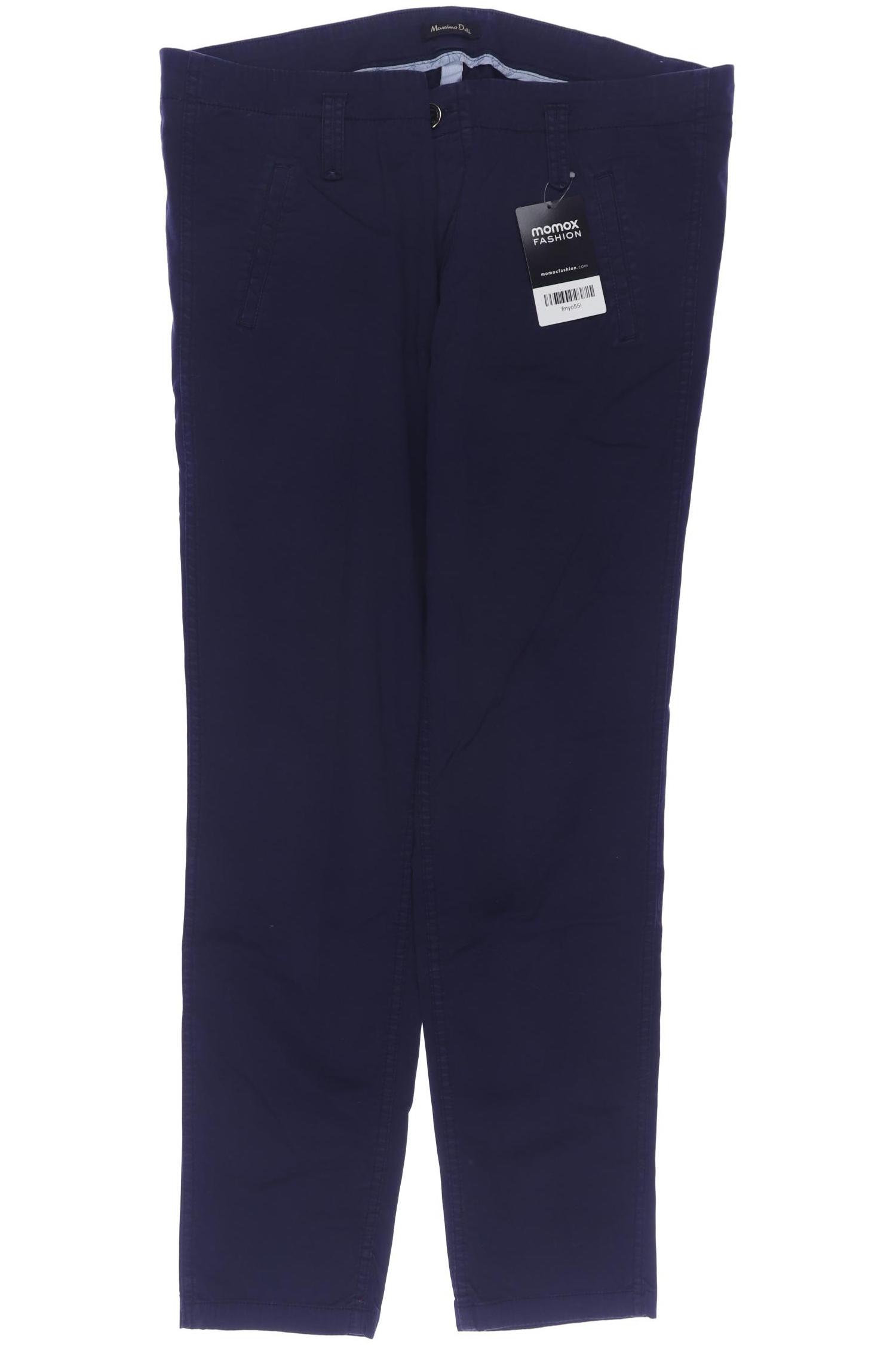 

Massimo Dutti Damen Stoffhose, marineblau, Gr. 40