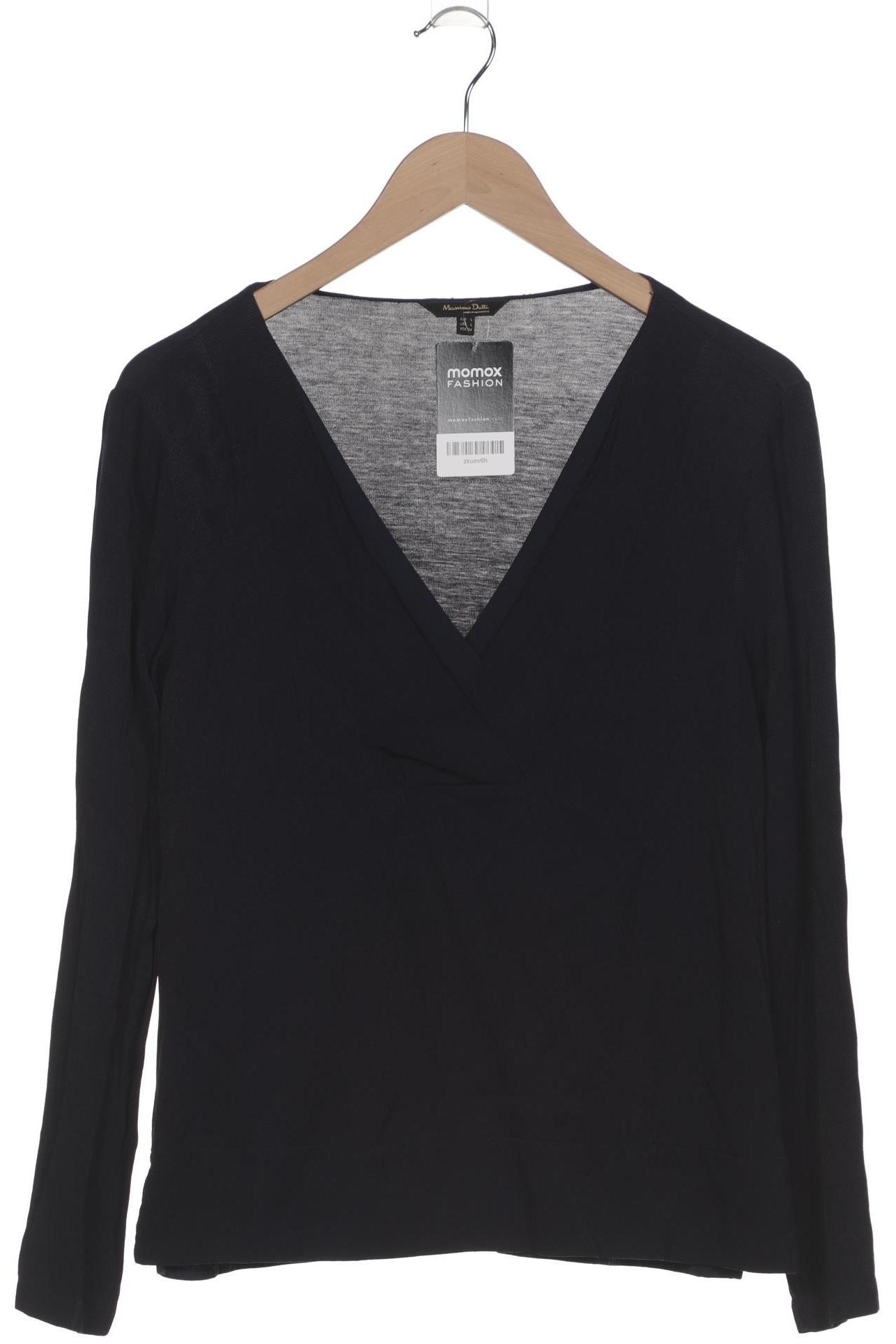 

Massimo Dutti Damen Langarmshirt, marineblau, Gr. 42