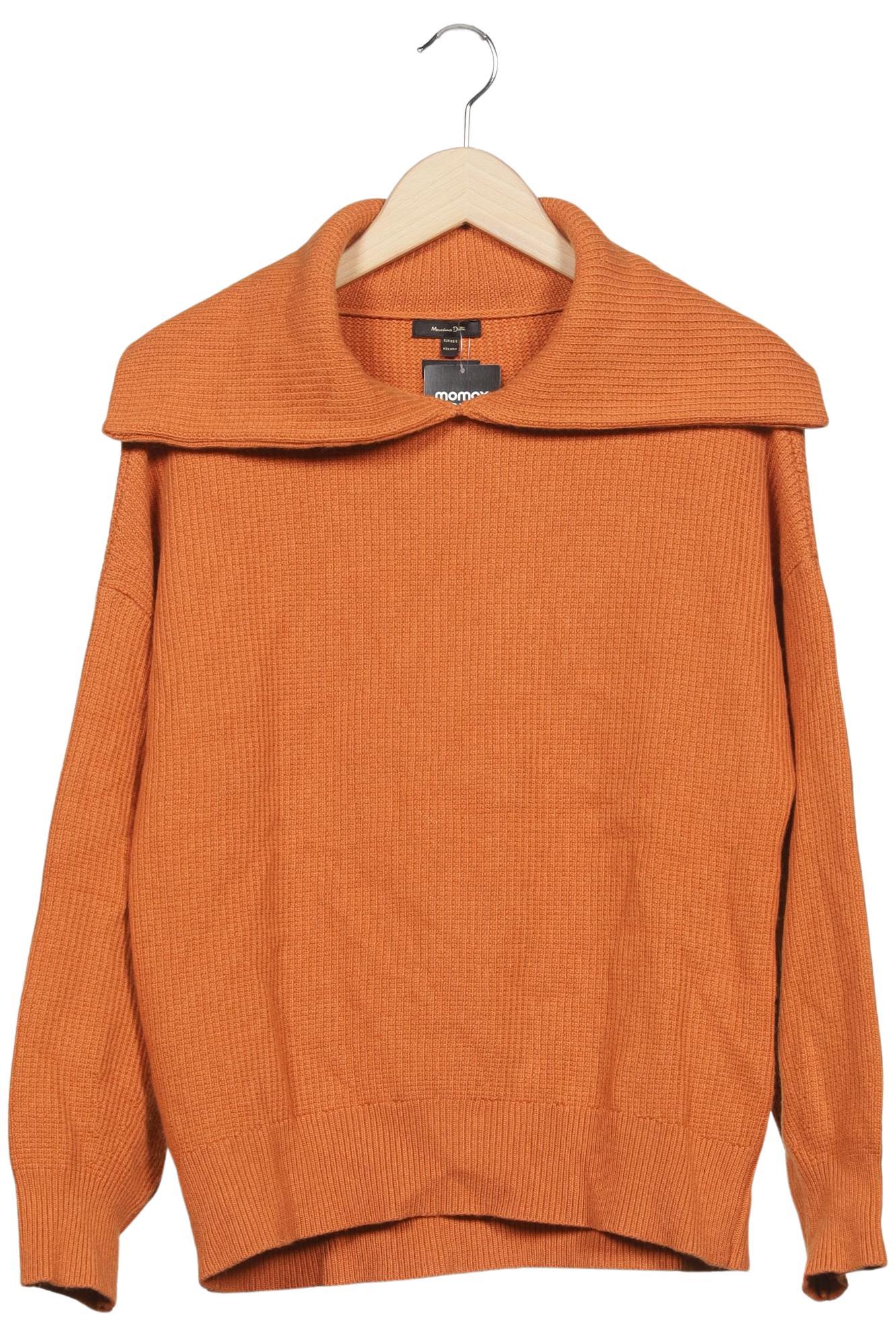 

Massimo Dutti Damen Pullover, orange, Gr. 34