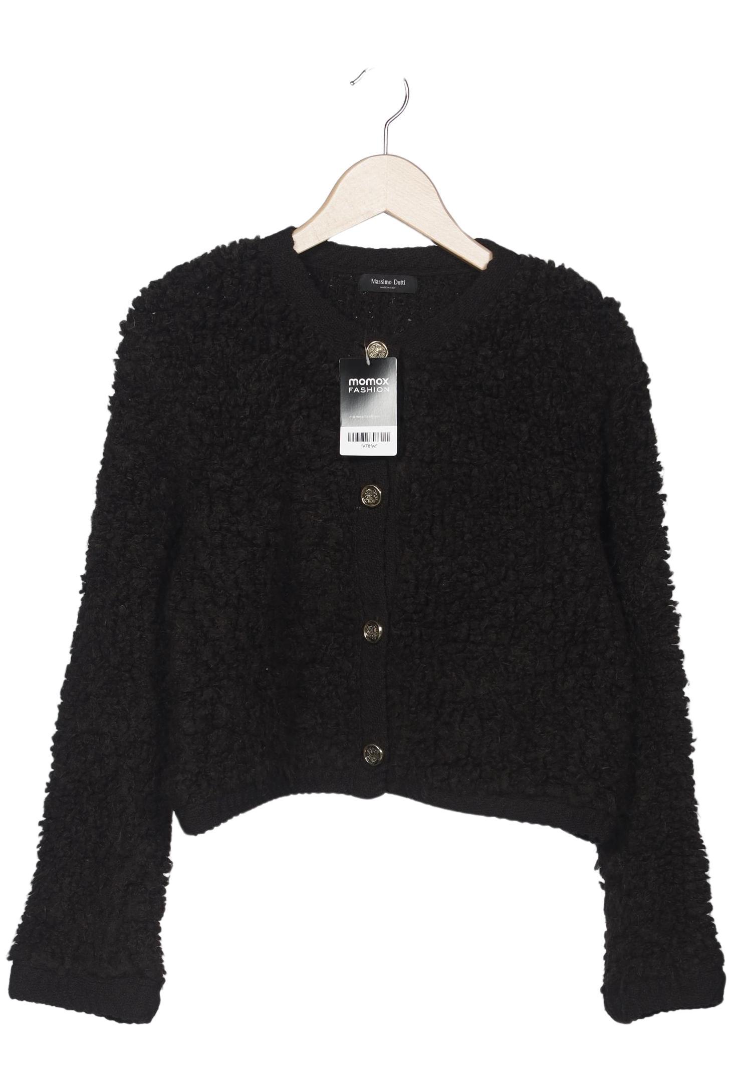 

Massimo Dutti Damen Strickjacke, schwarz, Gr. 38