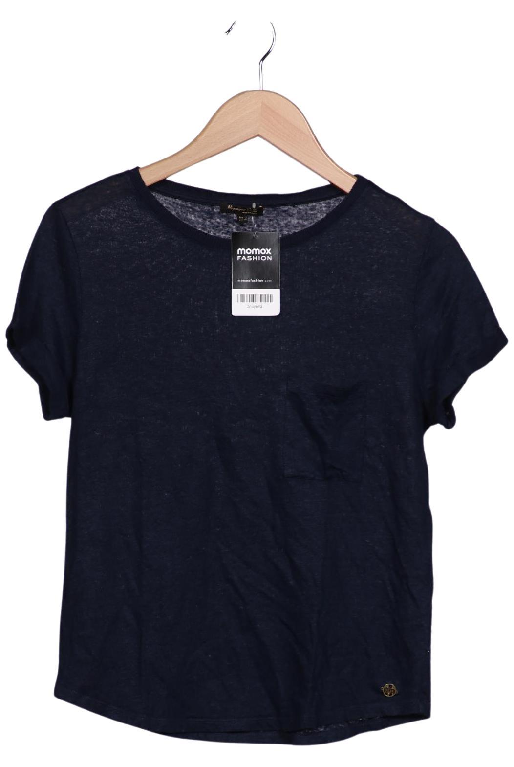 

Massimo Dutti Damen T-Shirt, marineblau, Gr. 36