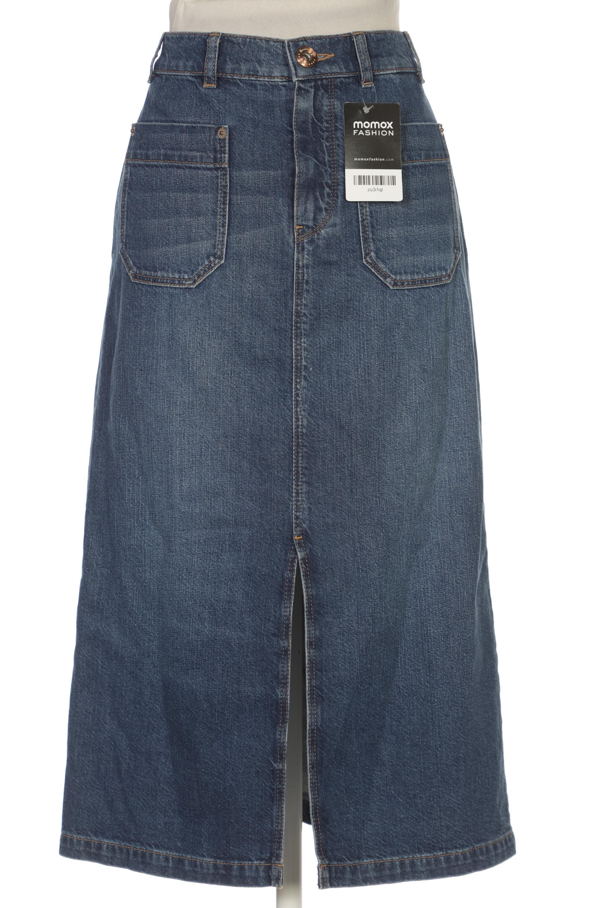 

Massimo Dutti Damen Rock, blau, Gr. 38