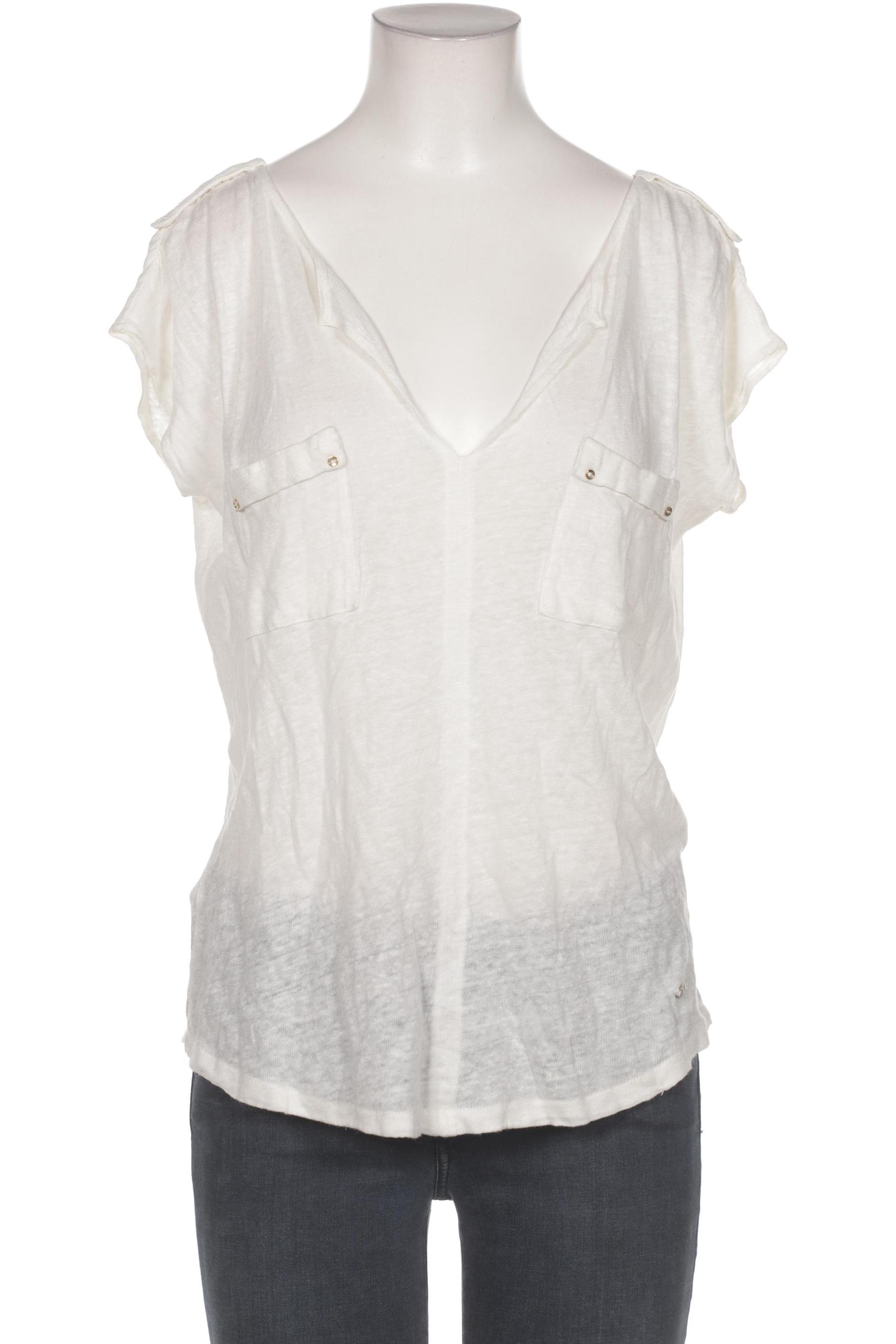 

Massimo Dutti Damen T-Shirt, cremeweiß, Gr. 38