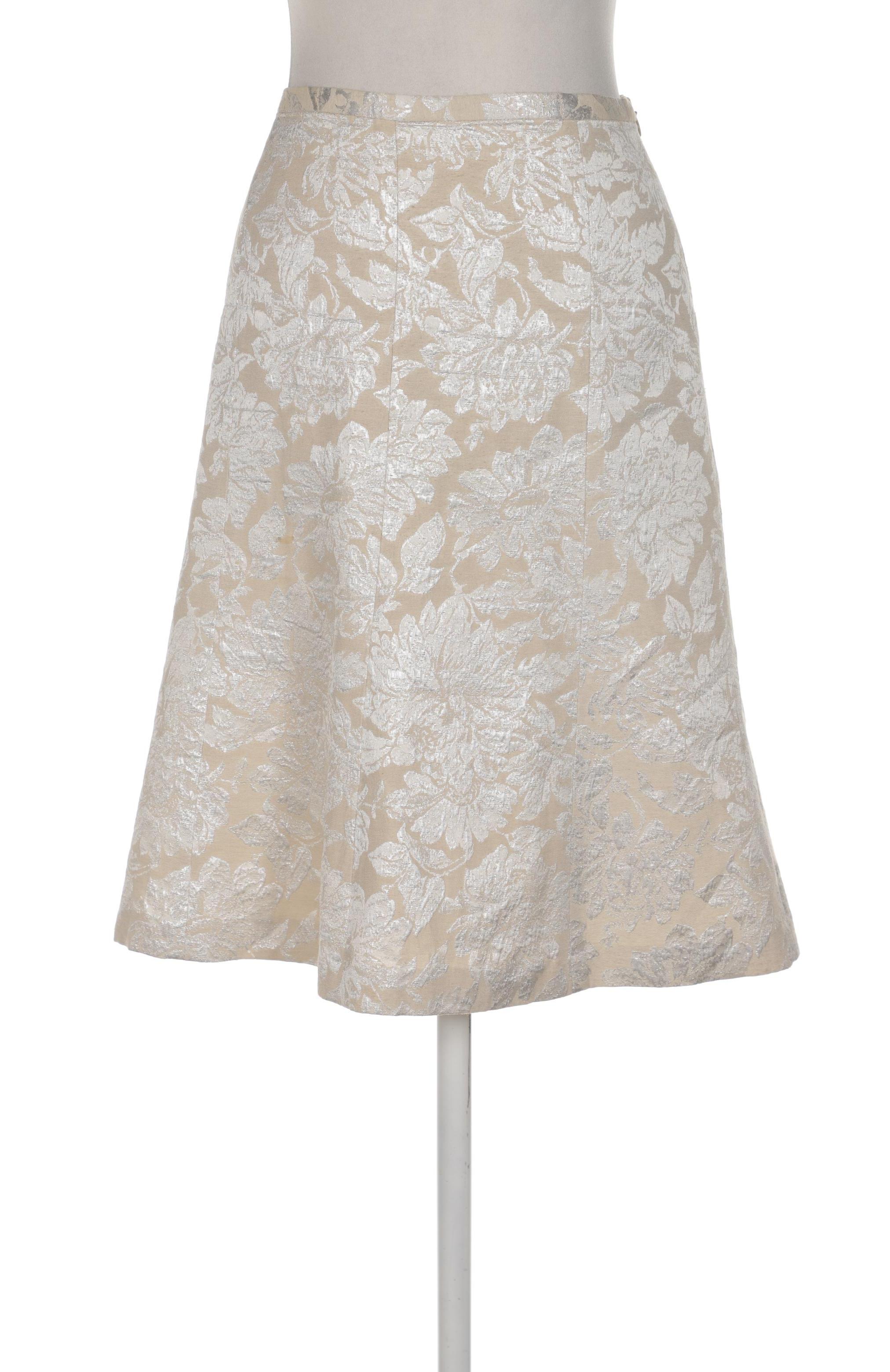 

Massimo Dutti Damen Rock, cremeweiß, Gr. 40