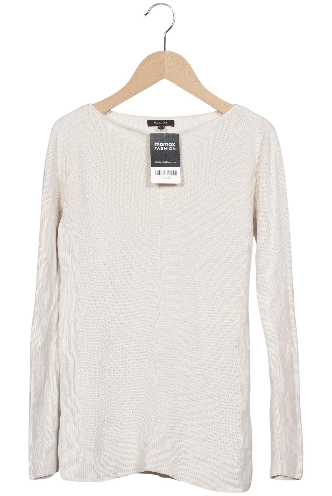 

Massimo Dutti Damen Pullover, cremeweiß, Gr. 36