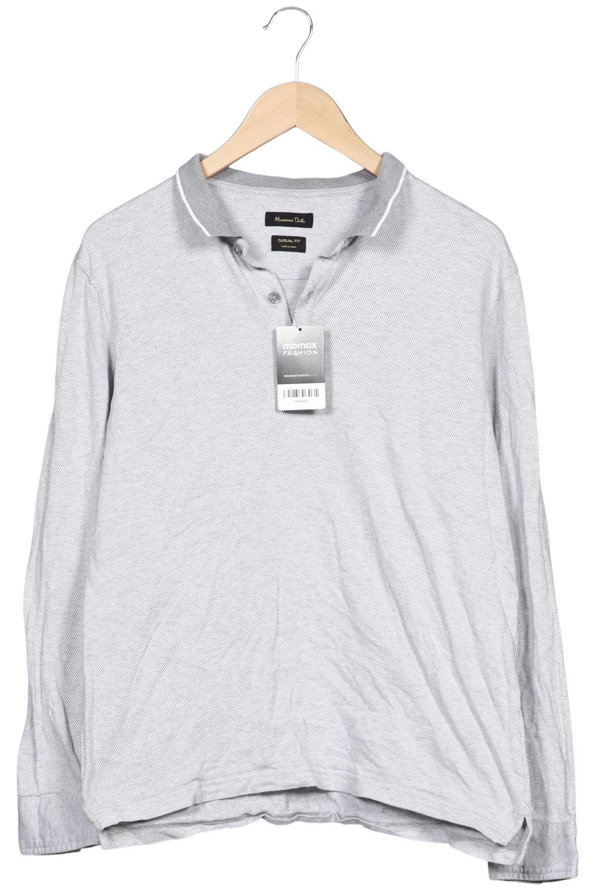 

Massimo Dutti Herren Langarmshirt, grau, Gr. 52