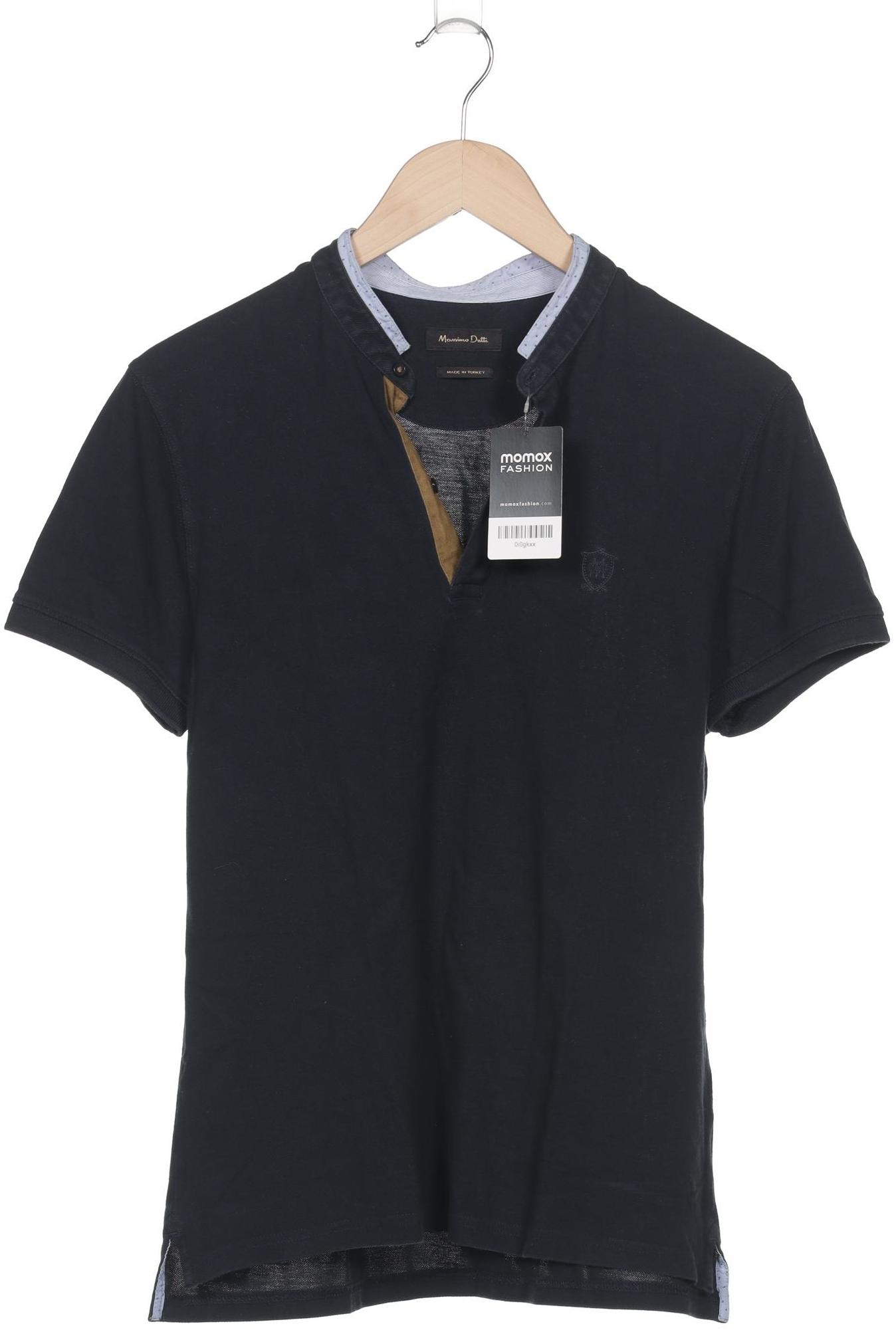 

Massimo Dutti Herren Poloshirt, blau, Gr. 48