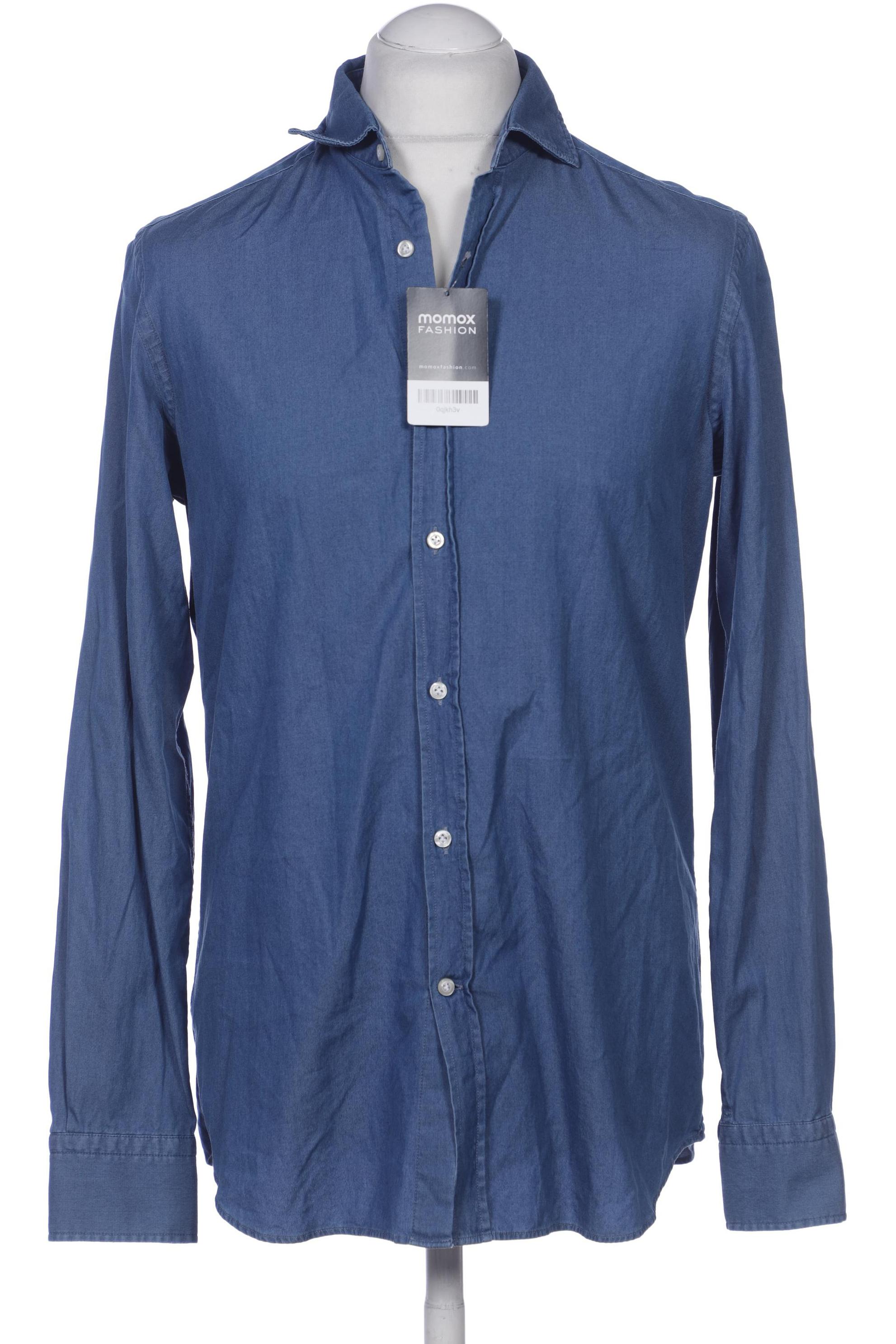

Massimo Dutti Herren Hemd, blau, Gr. 48