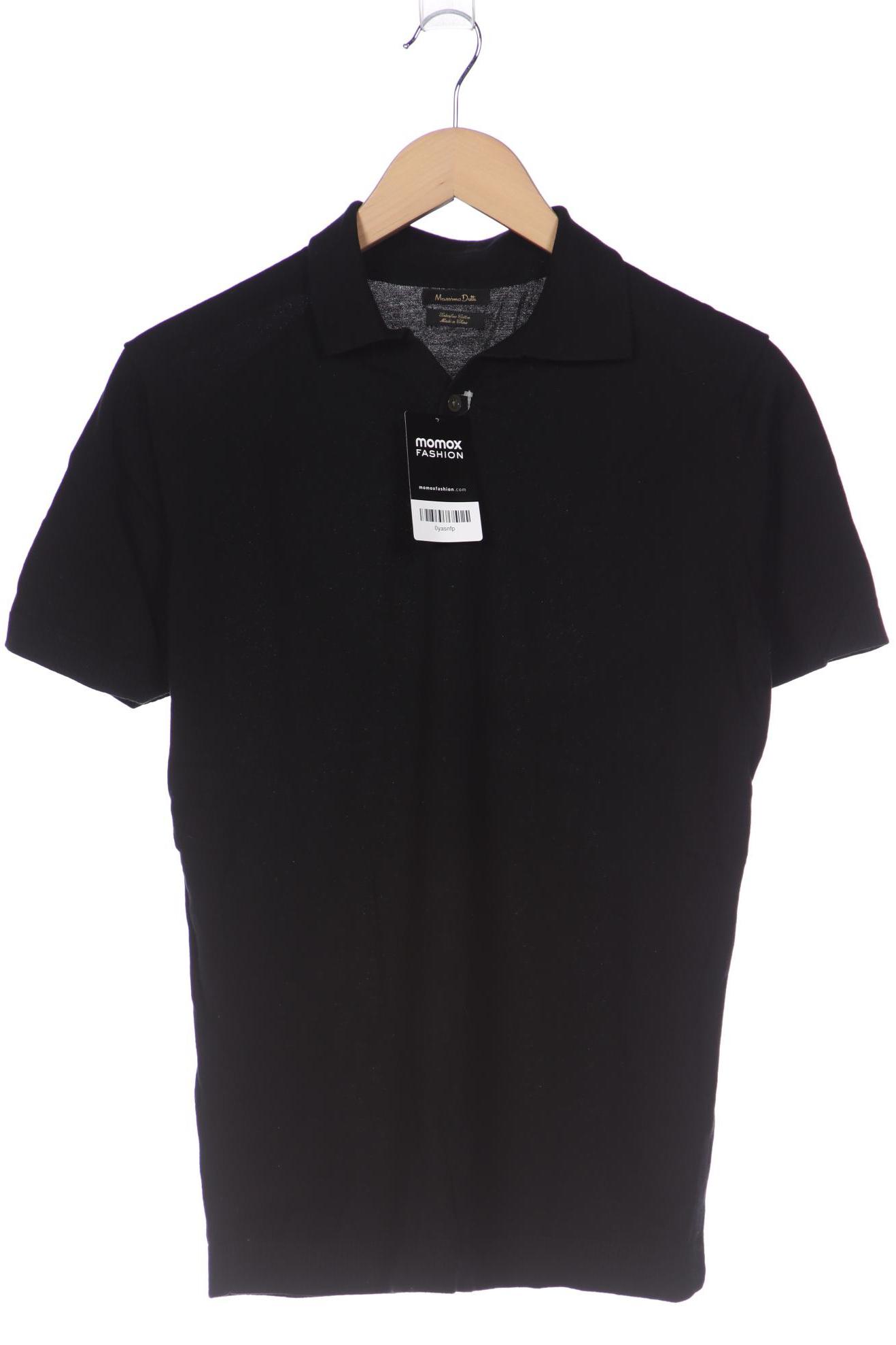 

Massimo Dutti Herren Poloshirt, schwarz