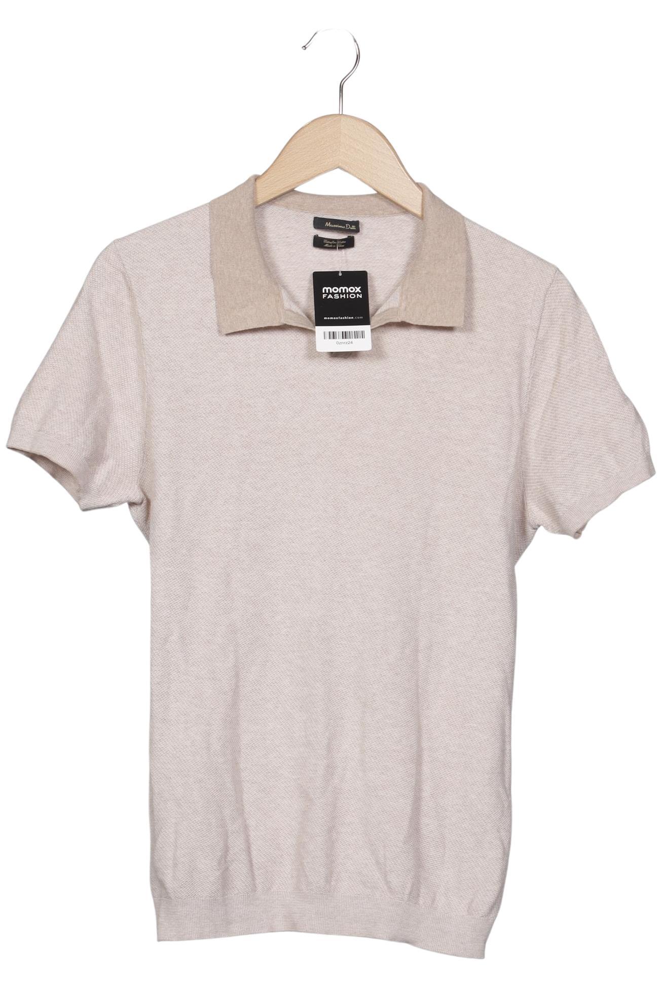 

Massimo Dutti Herren Poloshirt, beige, Gr. 52
